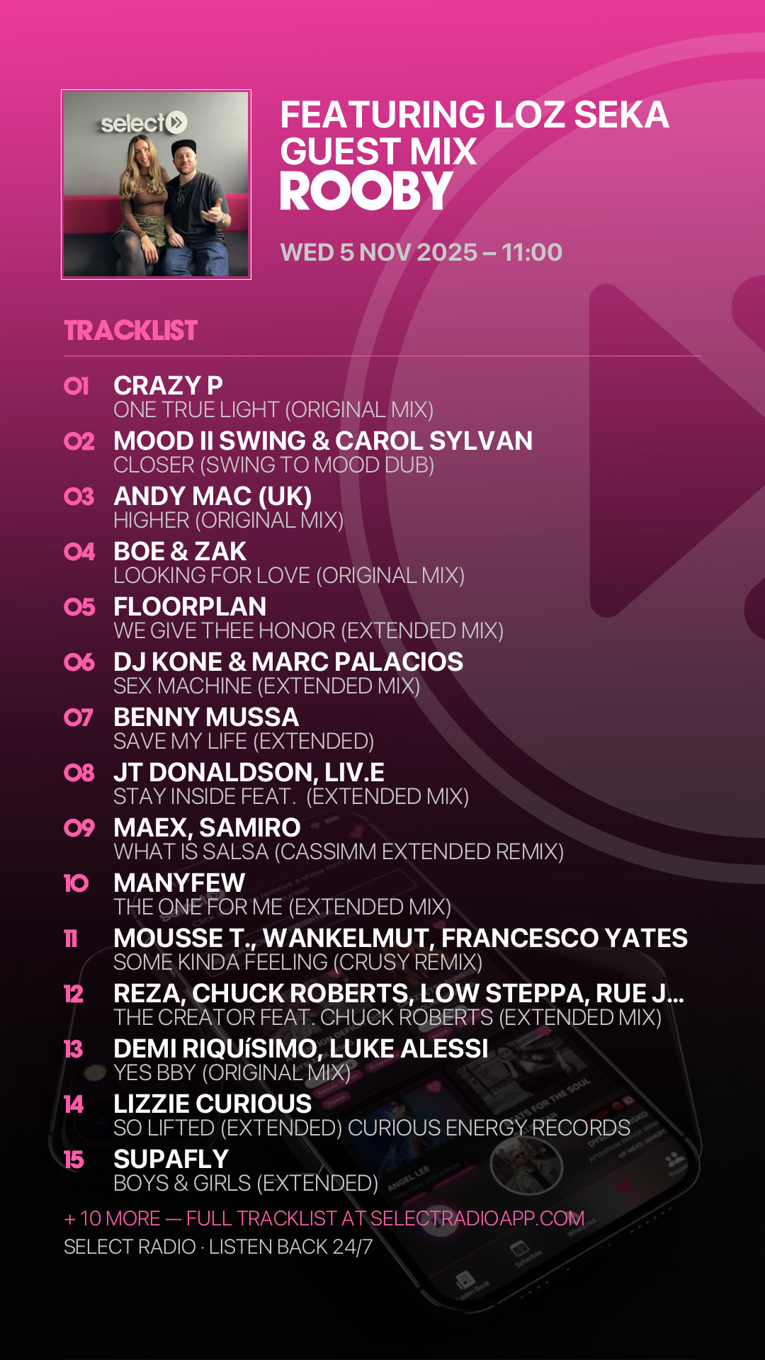 Tracklist Story Preview