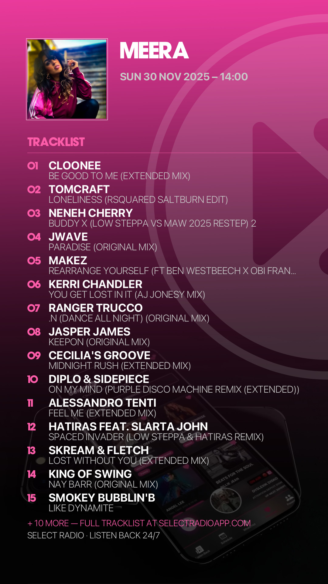 Tracklist Story Preview