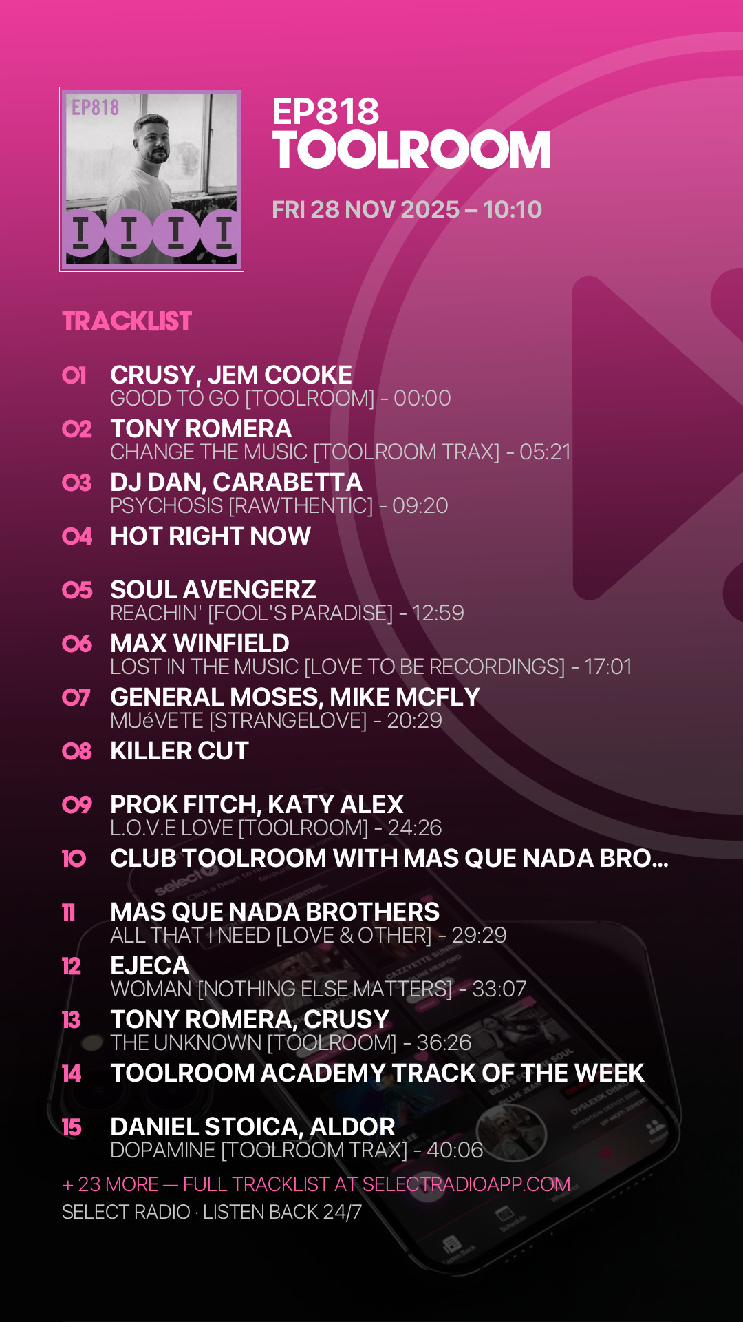 Tracklist Story Preview