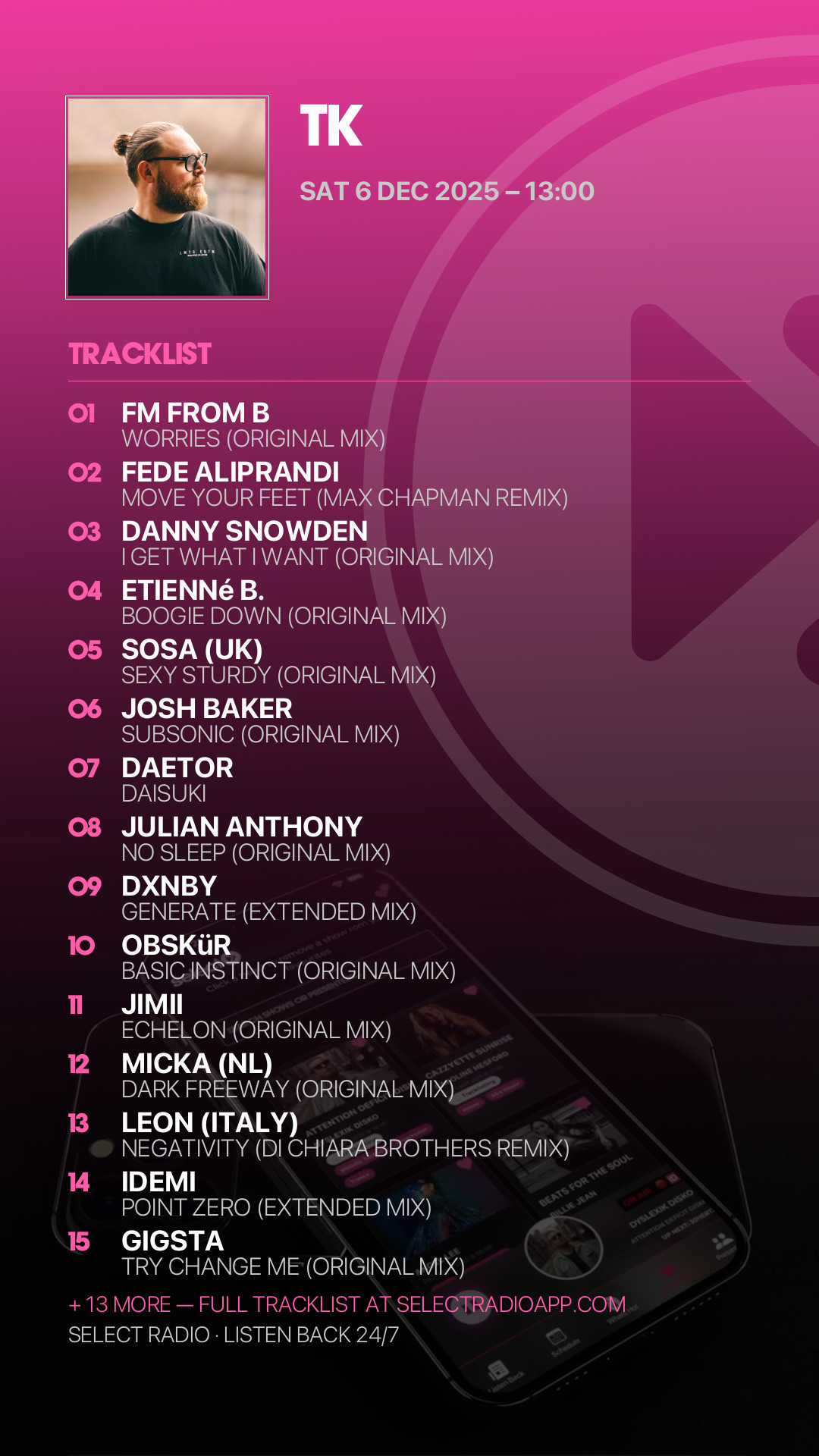 Tracklist Story Preview