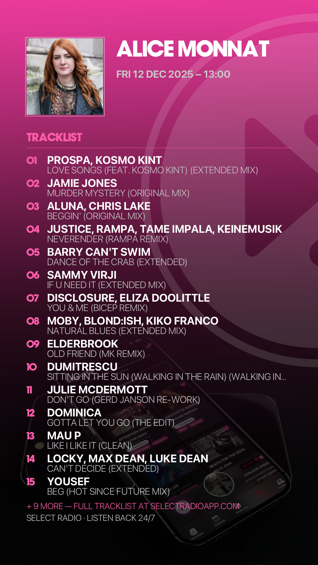 Tracklist Story Preview