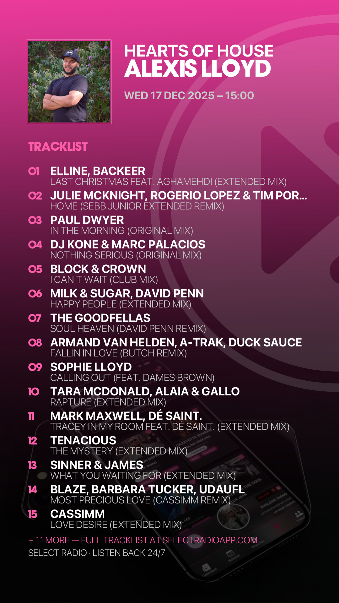 Tracklist Story Preview