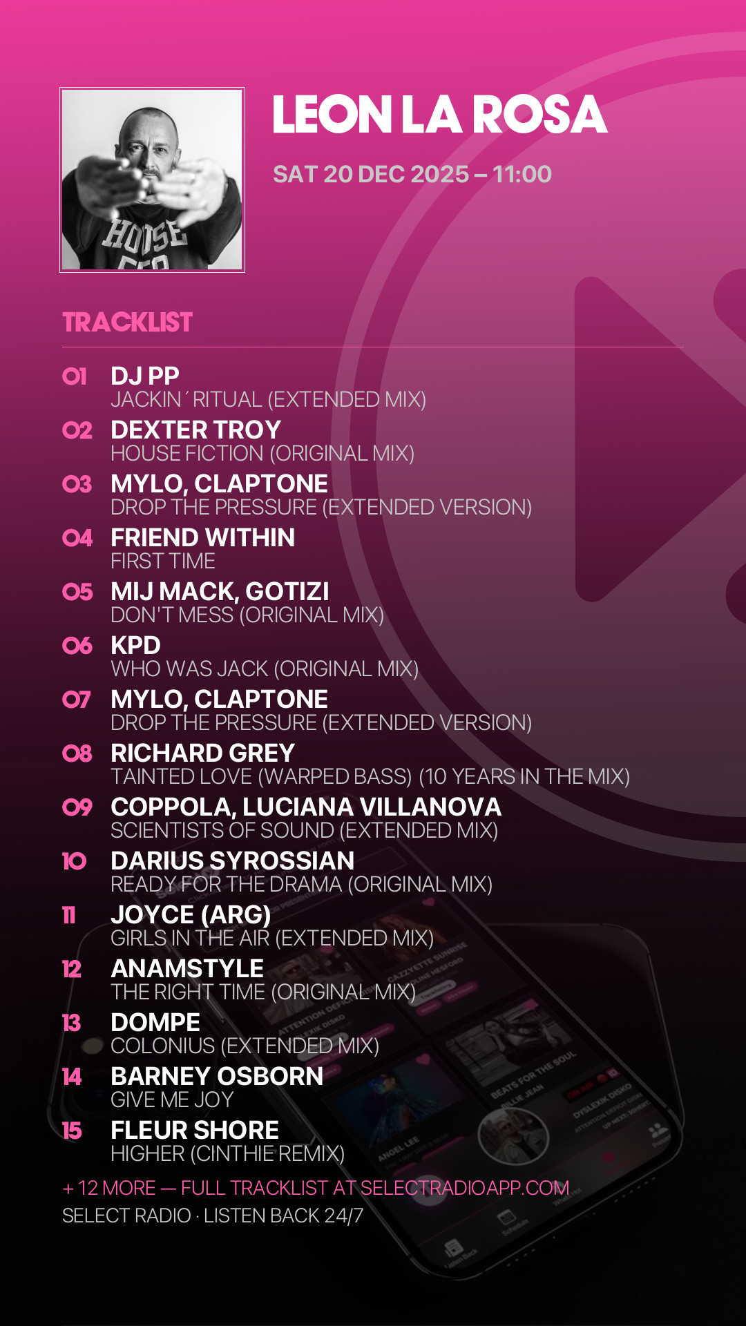 Tracklist Story Preview