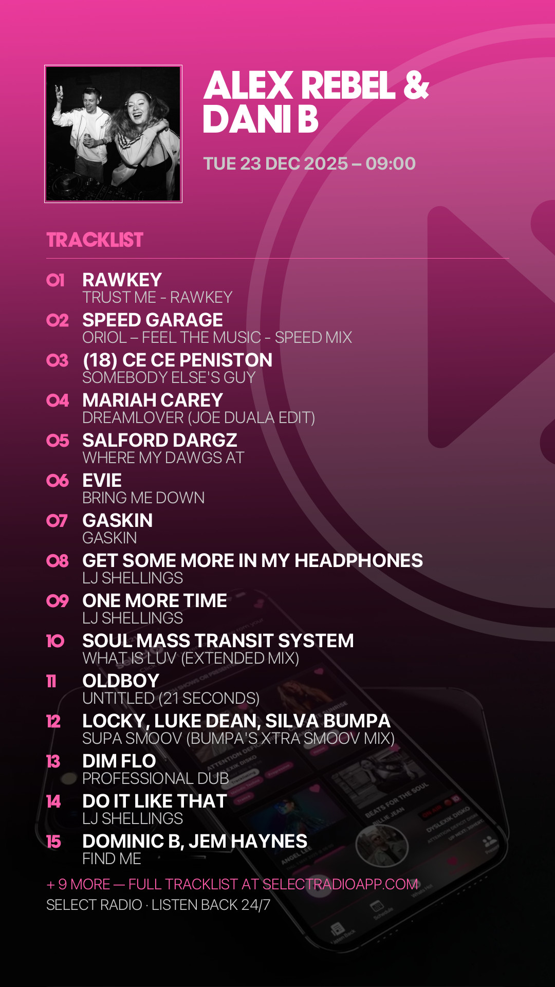 Tracklist Story Preview