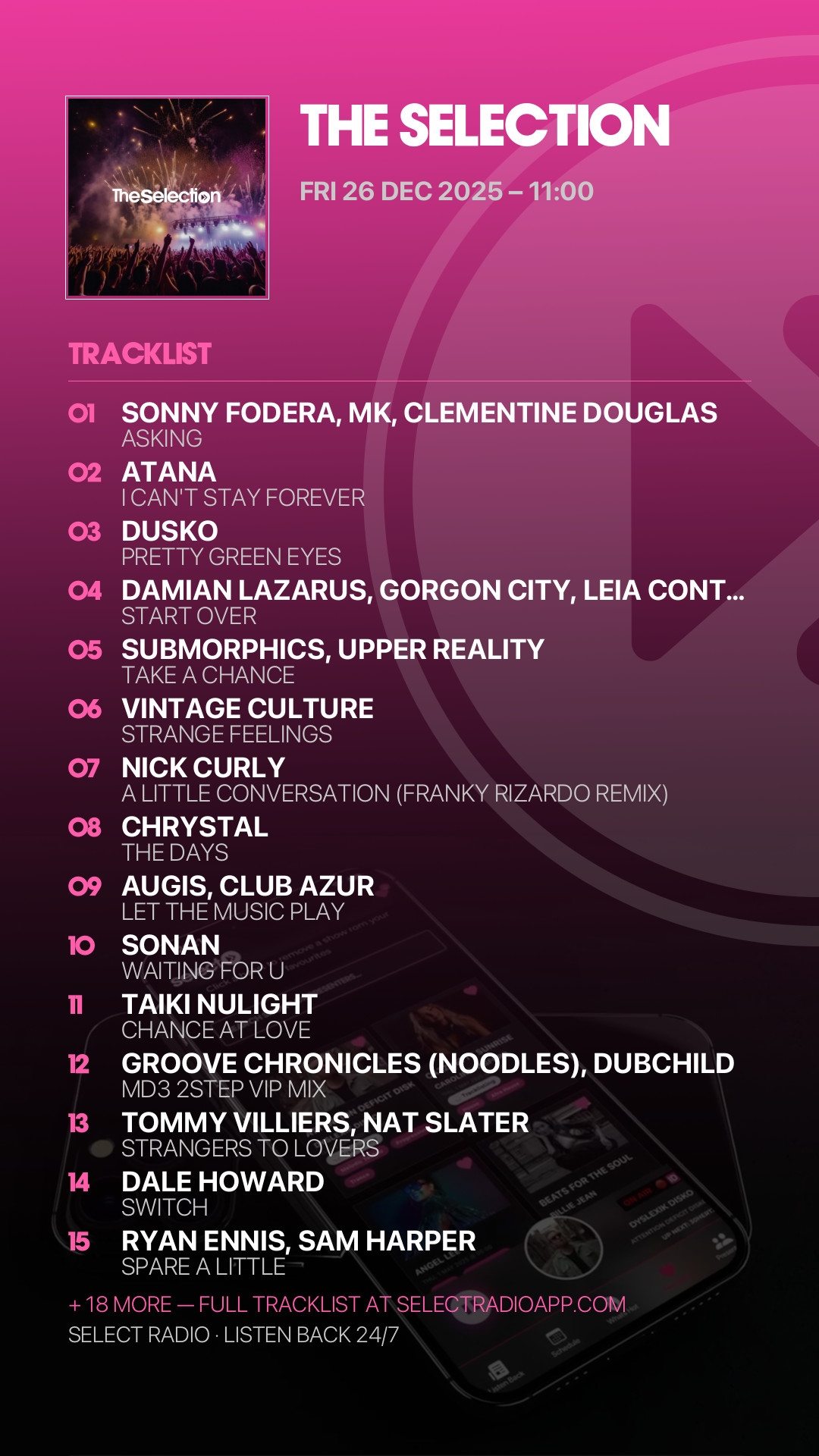 Tracklist Story Preview
