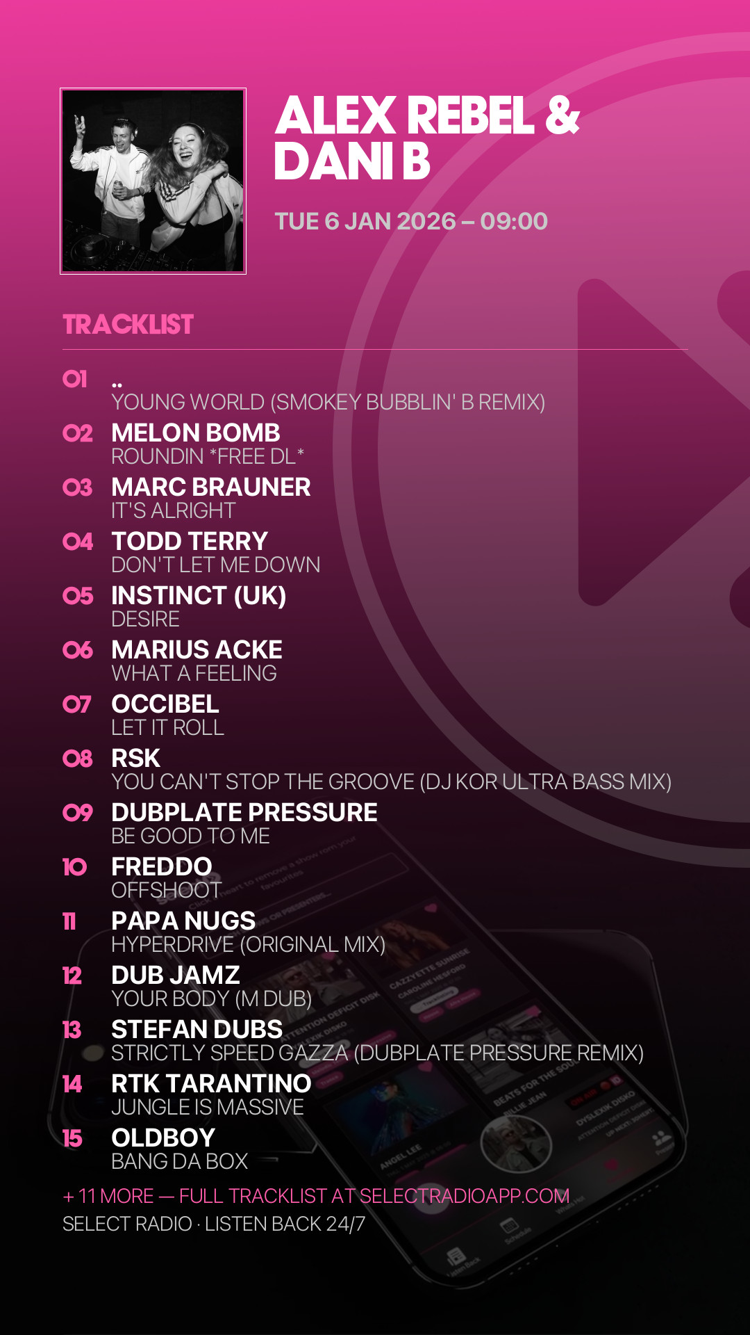 Tracklist Story Preview