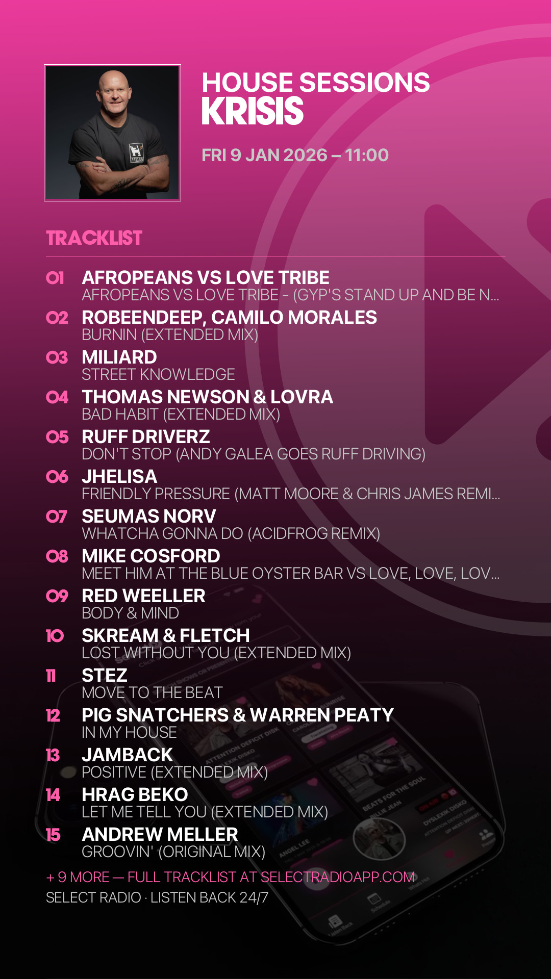 Tracklist Story Preview