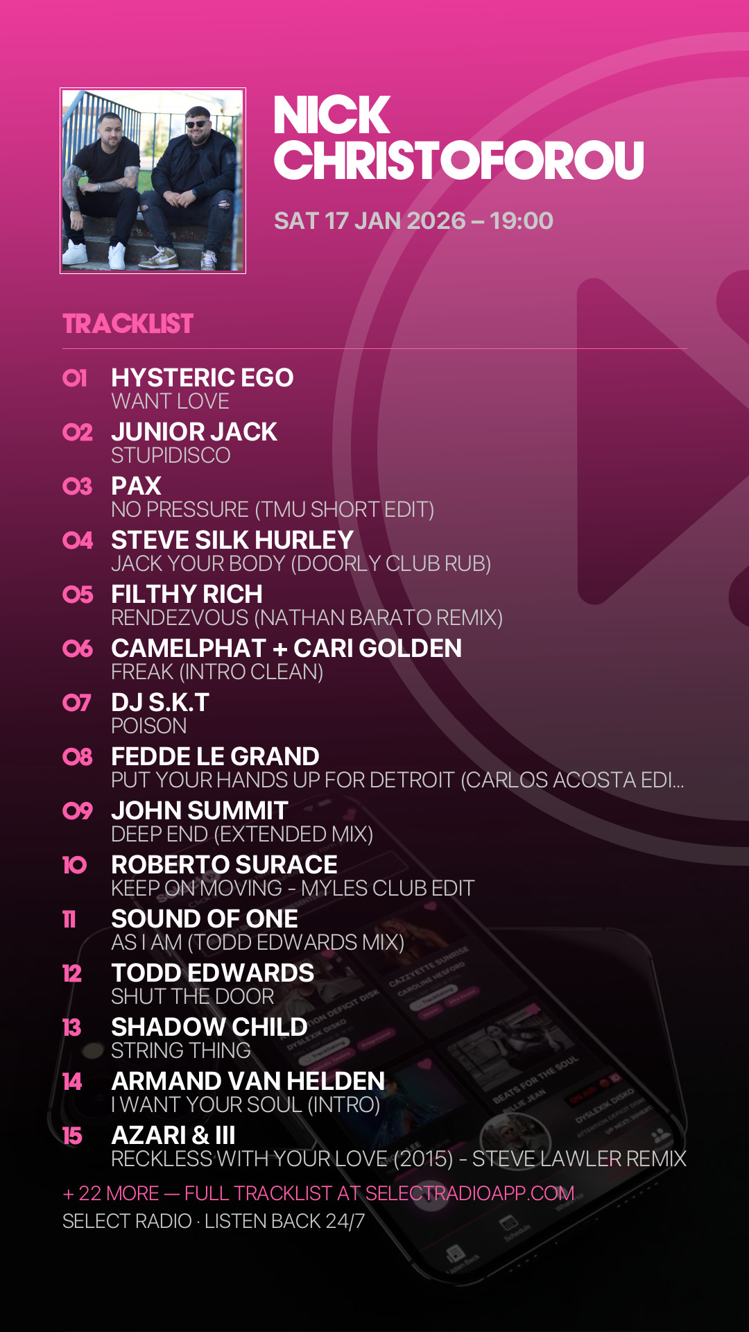 Tracklist Story Preview