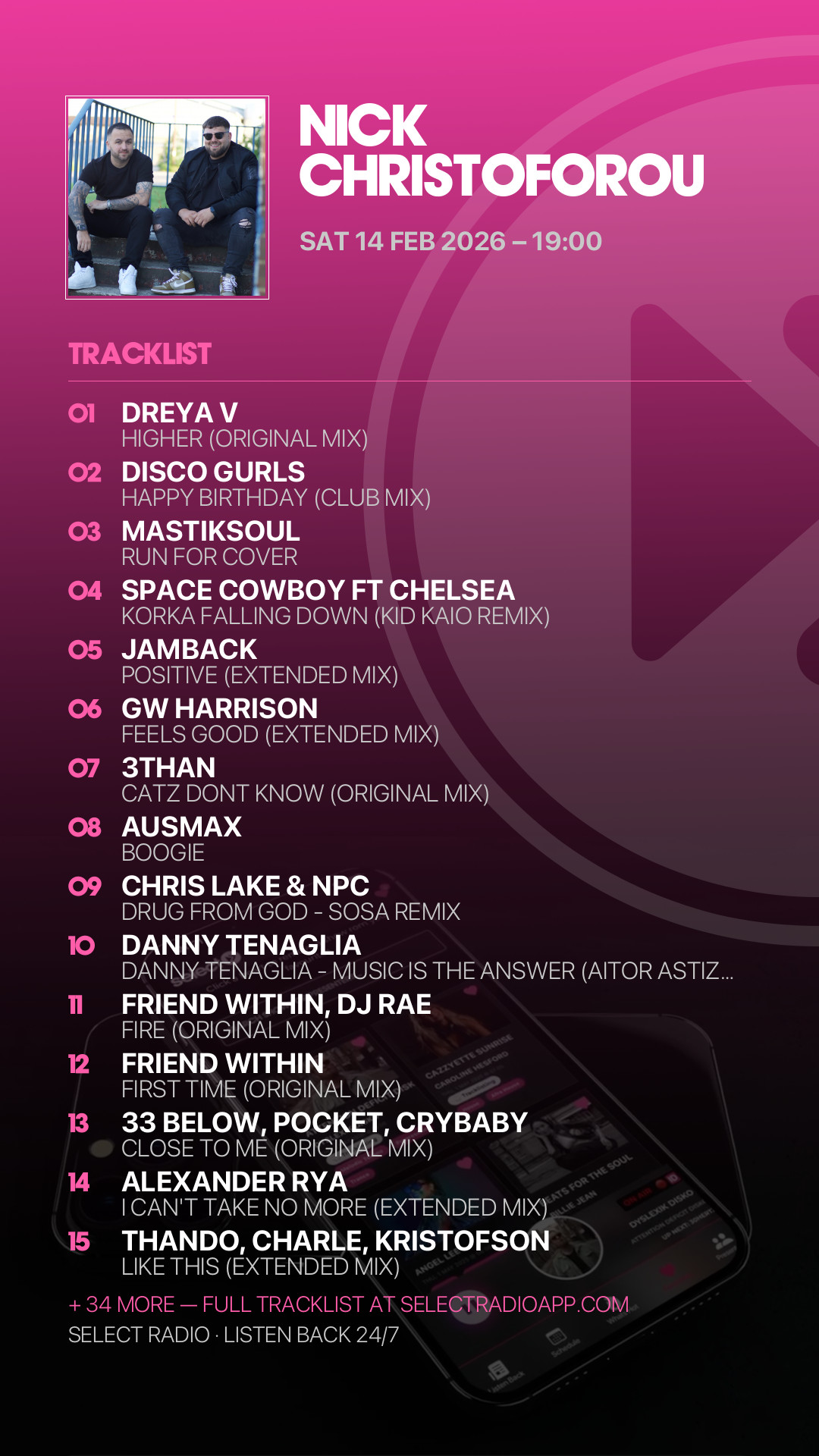 Tracklist Story Preview