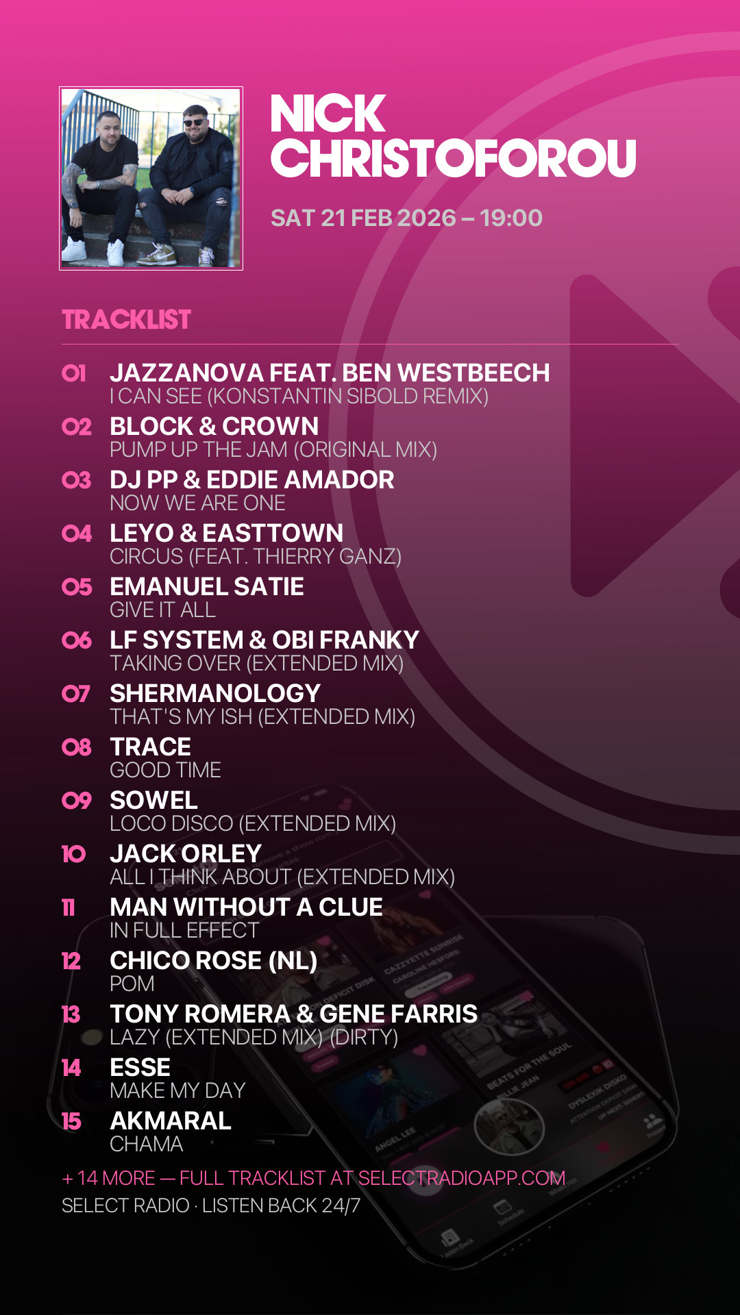 Tracklist Story Preview