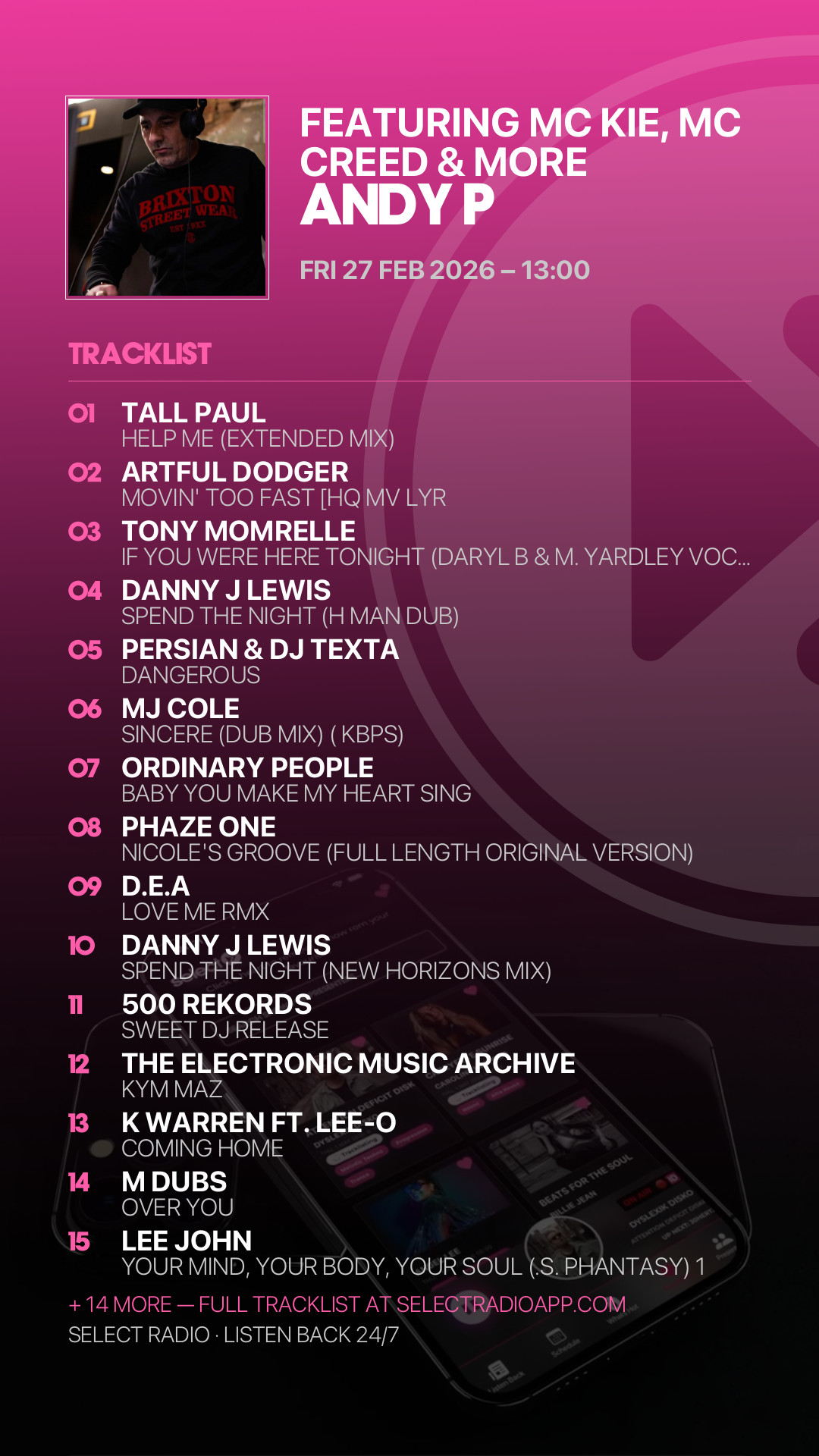 Tracklist Story Preview