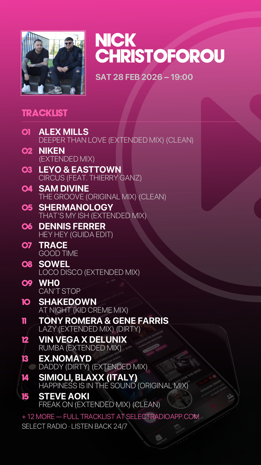 Tracklist Story Preview