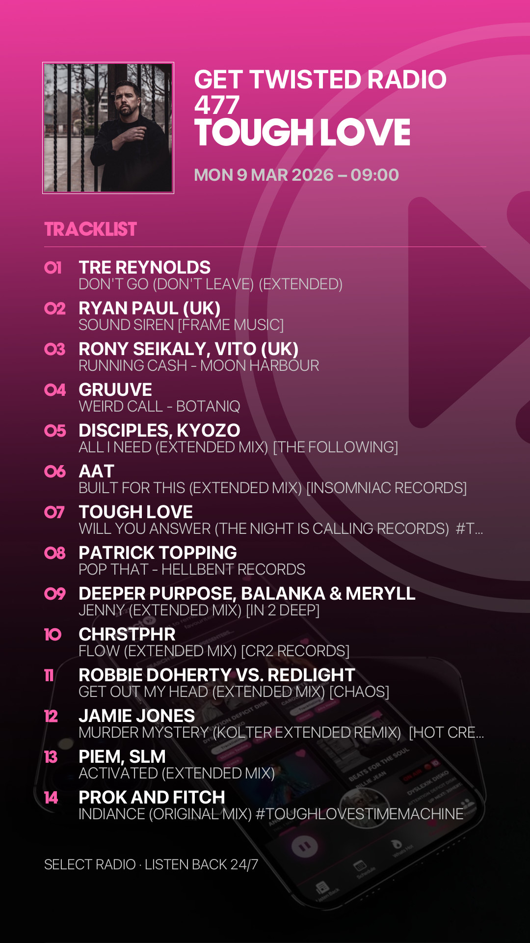 Tracklist Story Preview