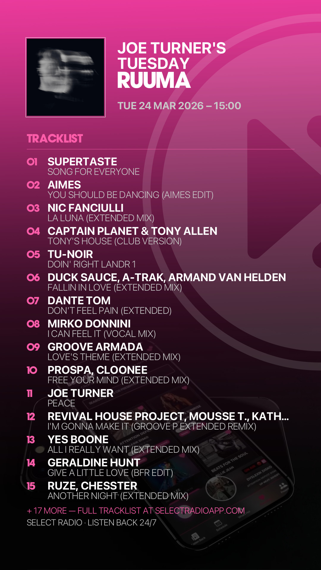 Tracklist Story Preview