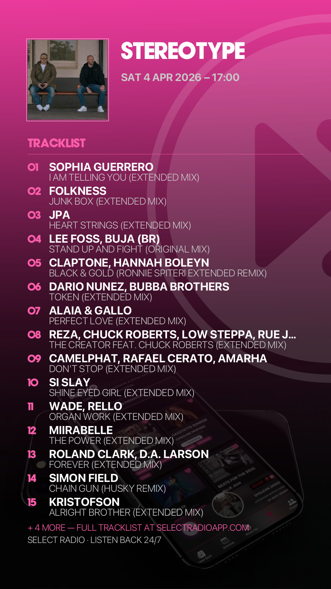 Tracklist Story Preview
