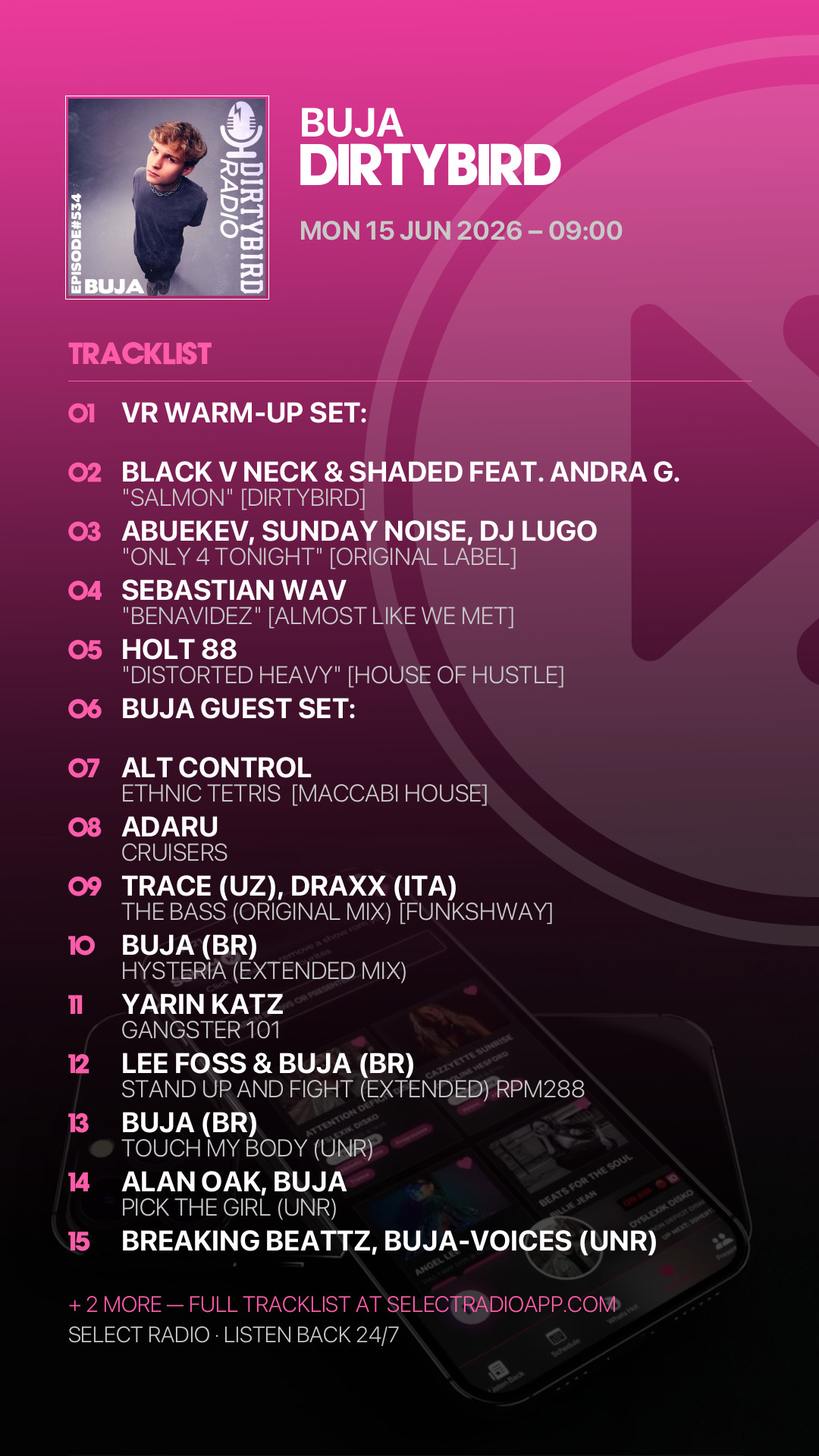 Tracklist Story Preview