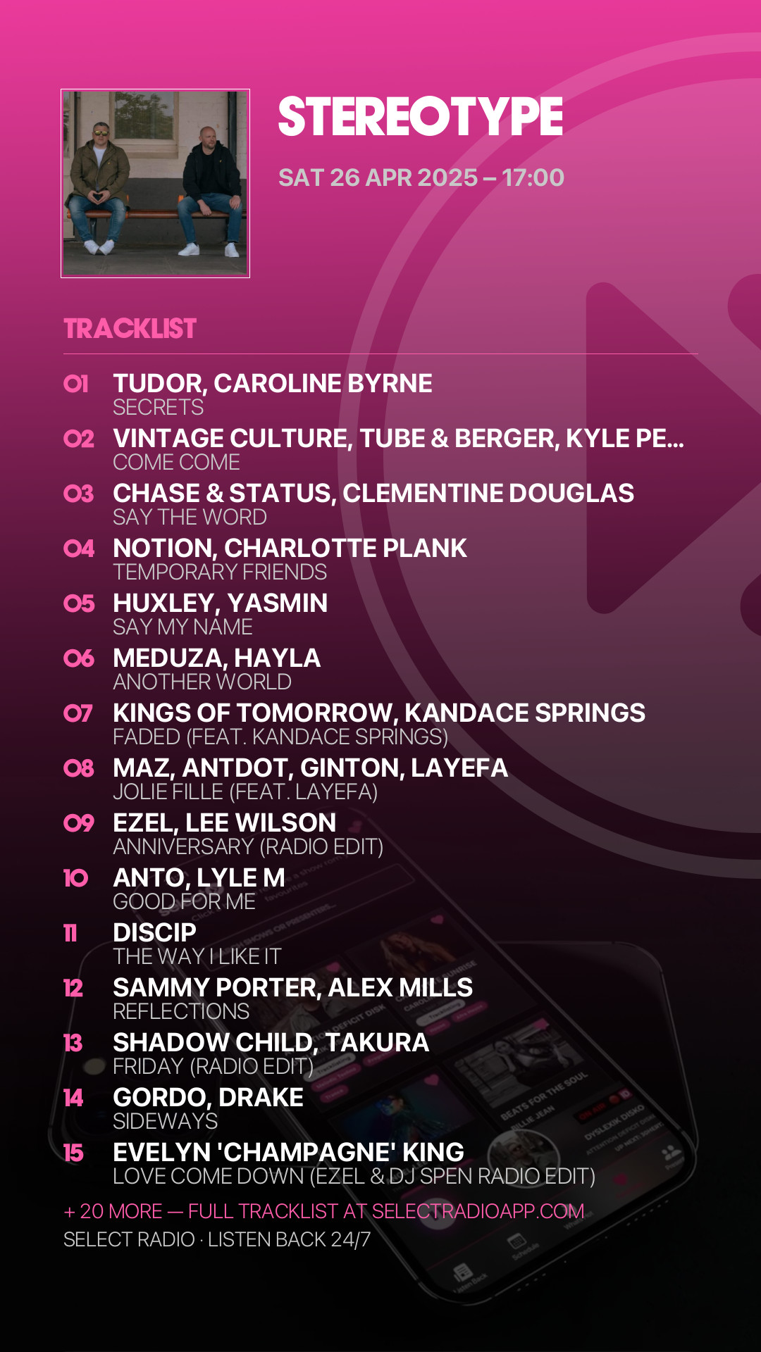 Tracklist Story Preview
