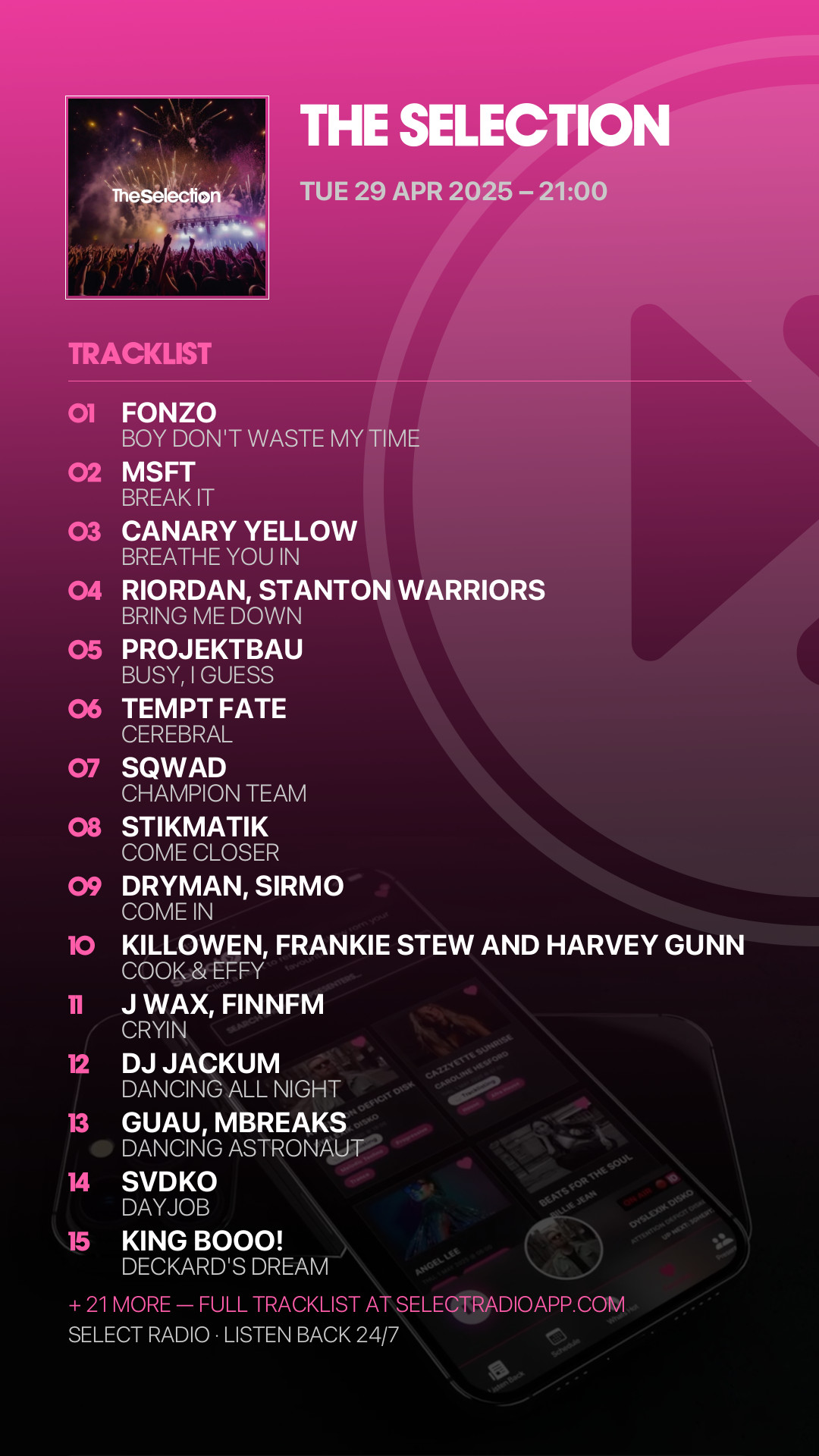 Tracklist Story Preview