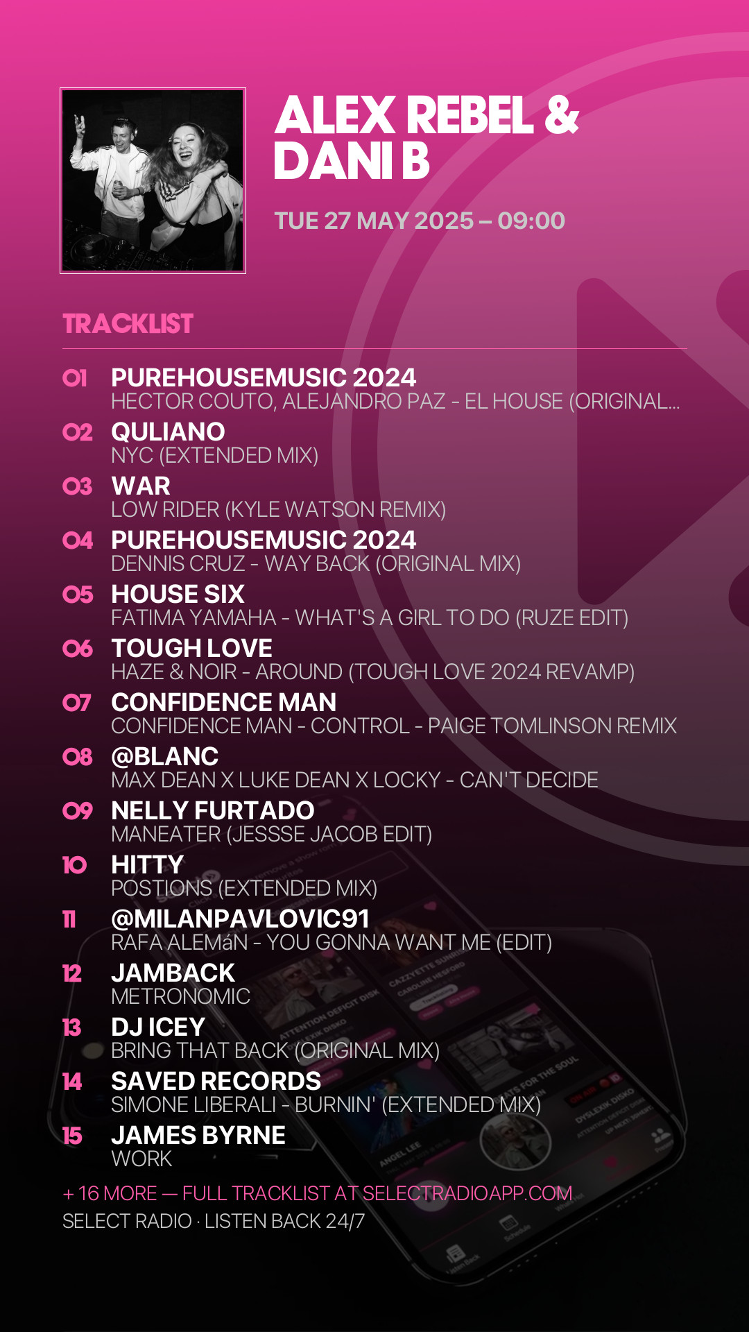 Tracklist Story Preview