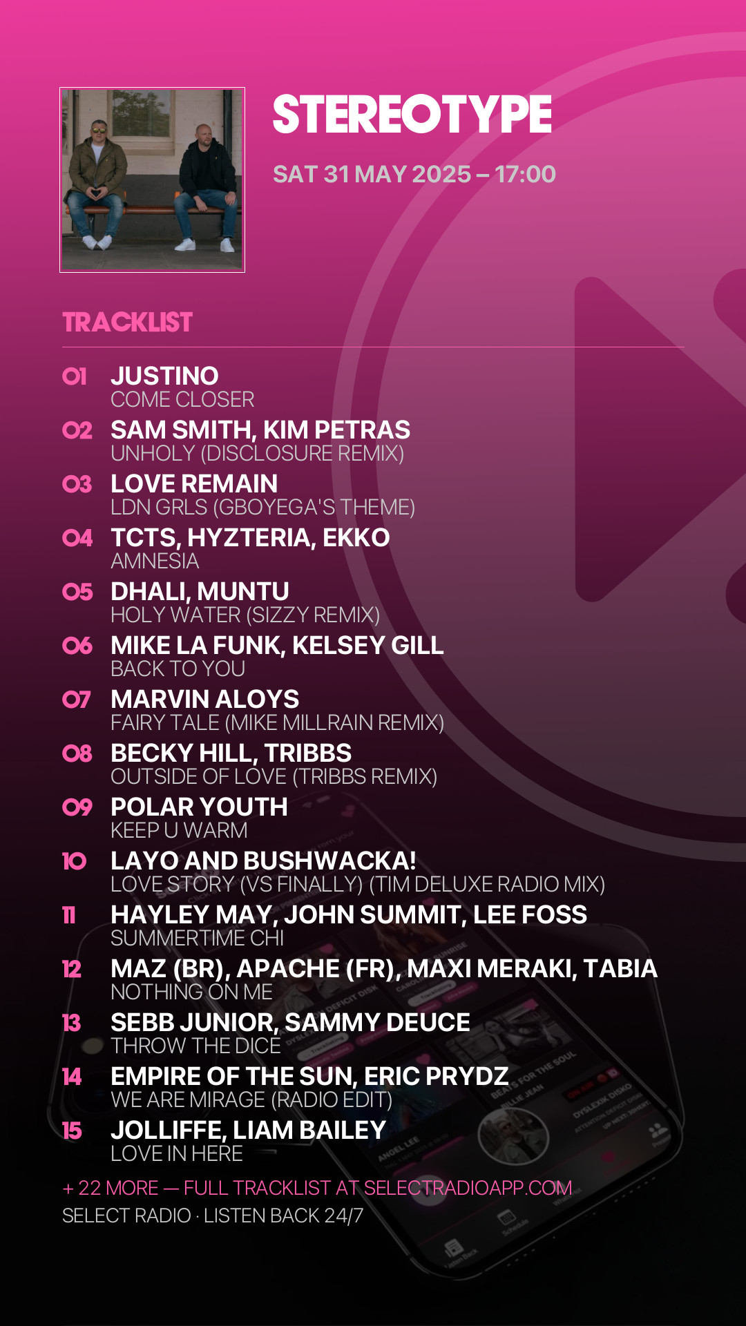 Tracklist Story Preview
