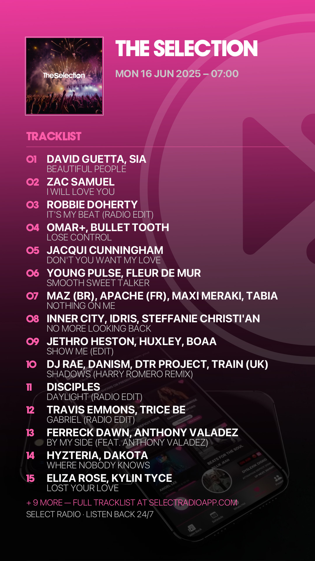 Tracklist Story Preview
