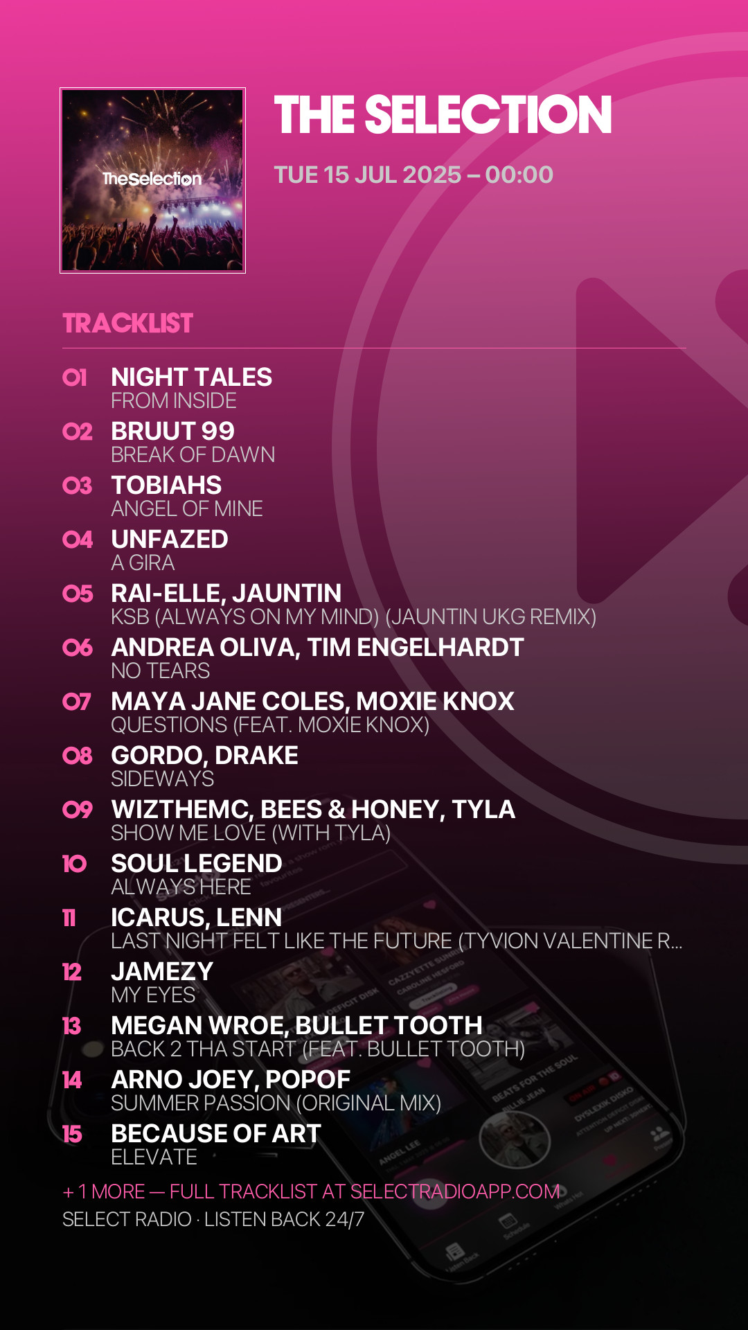 Tracklist Story Preview