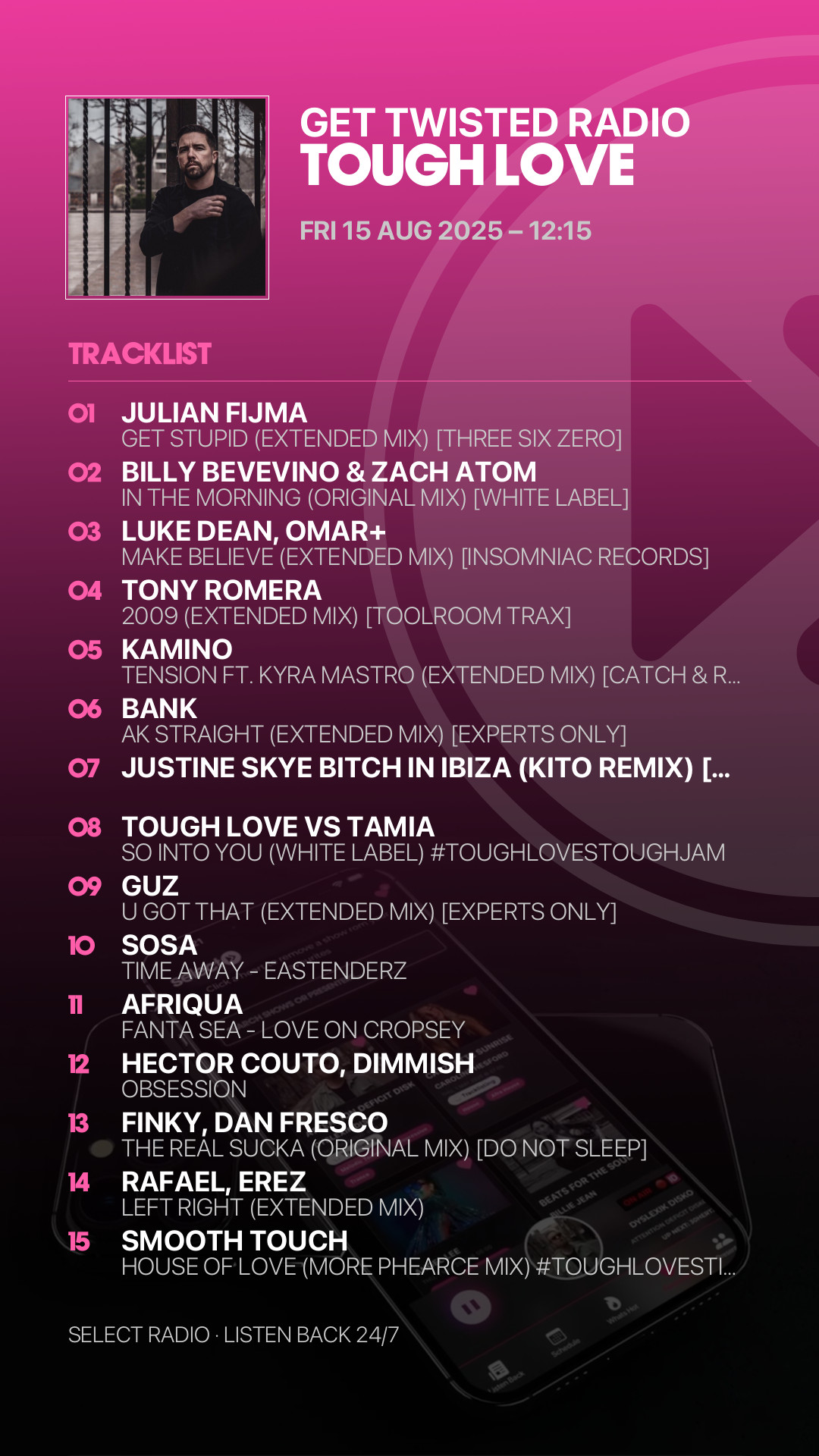 Tracklist Story Preview