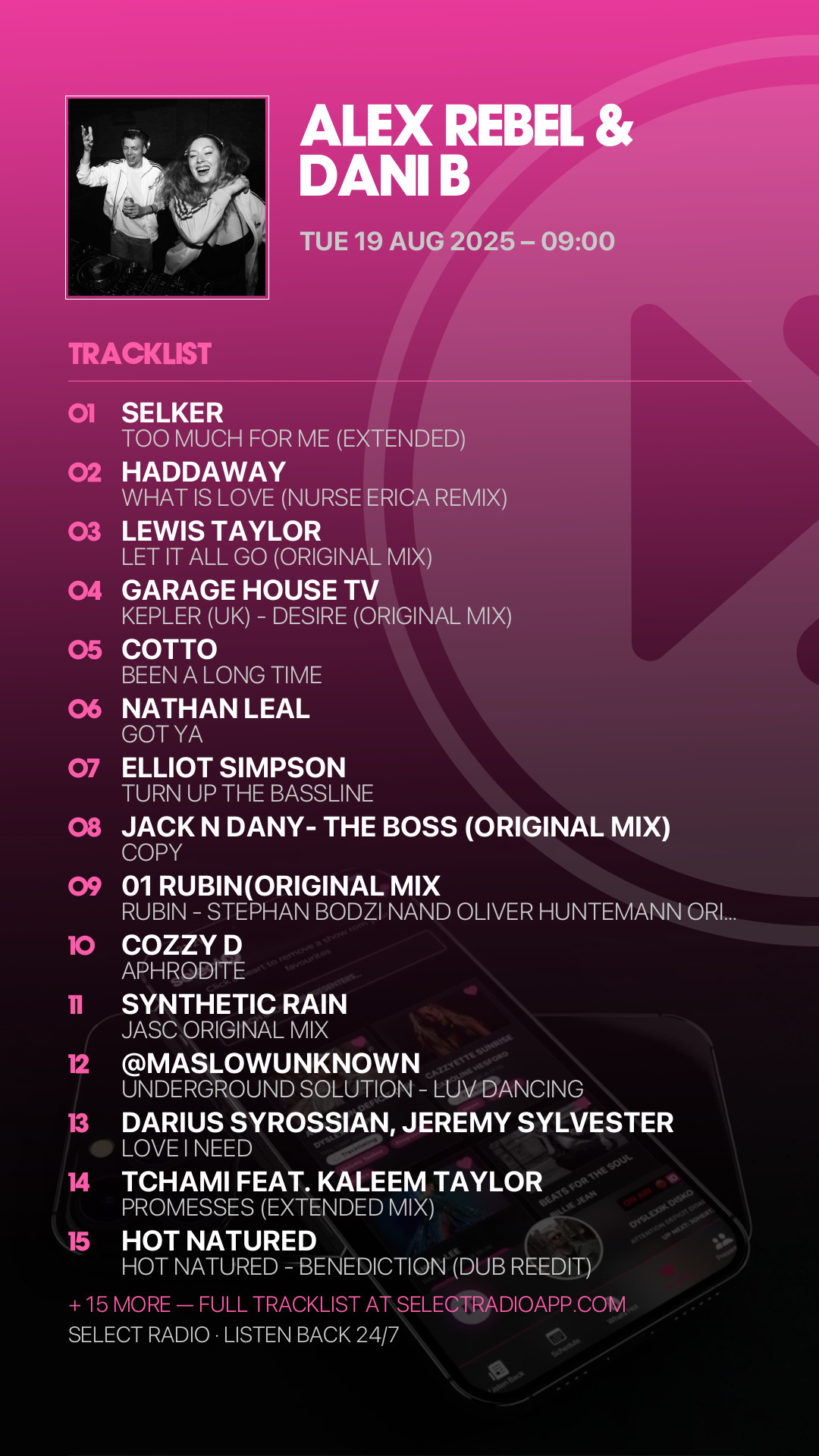 Tracklist Story Preview