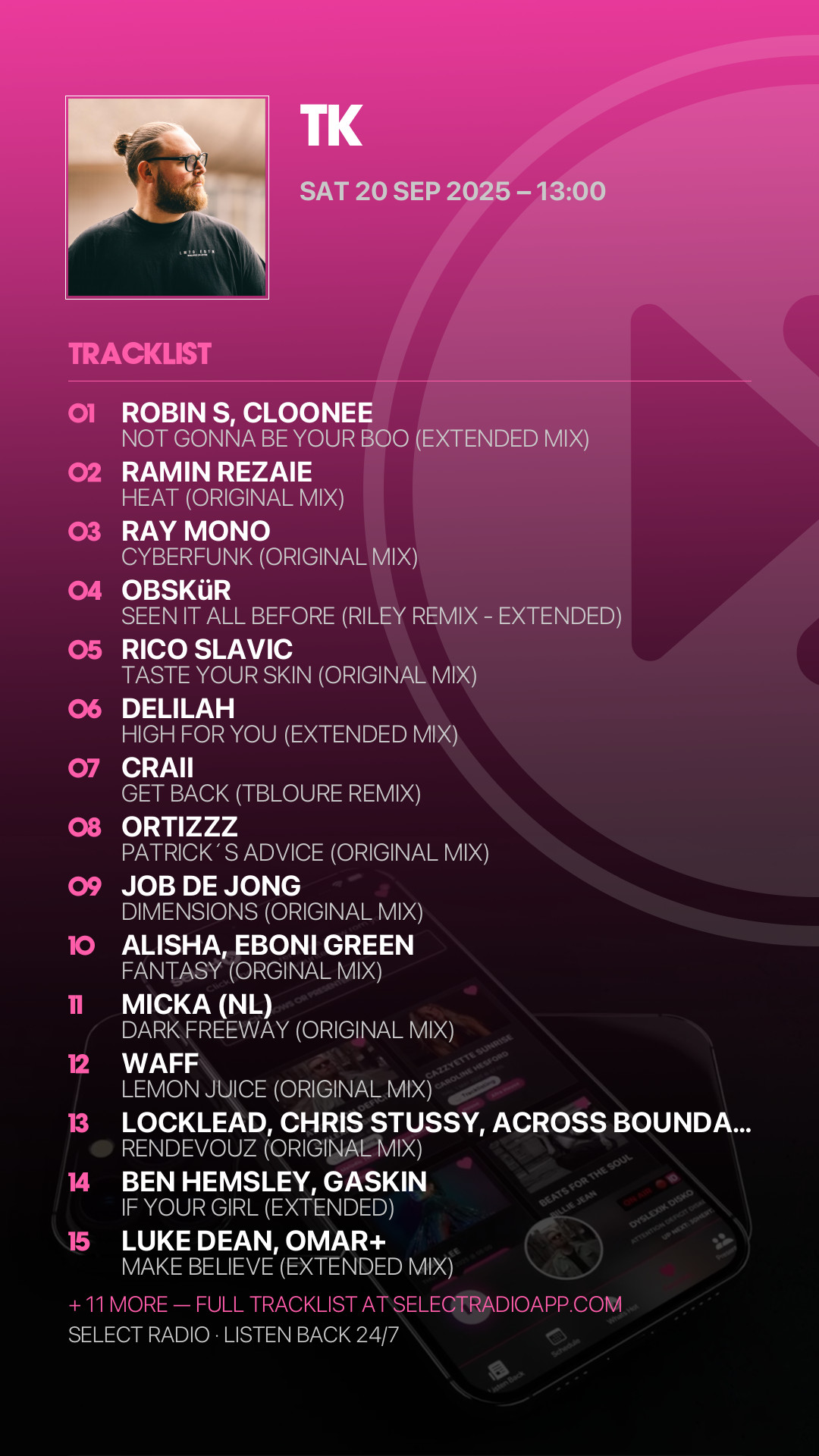 Tracklist Story Preview