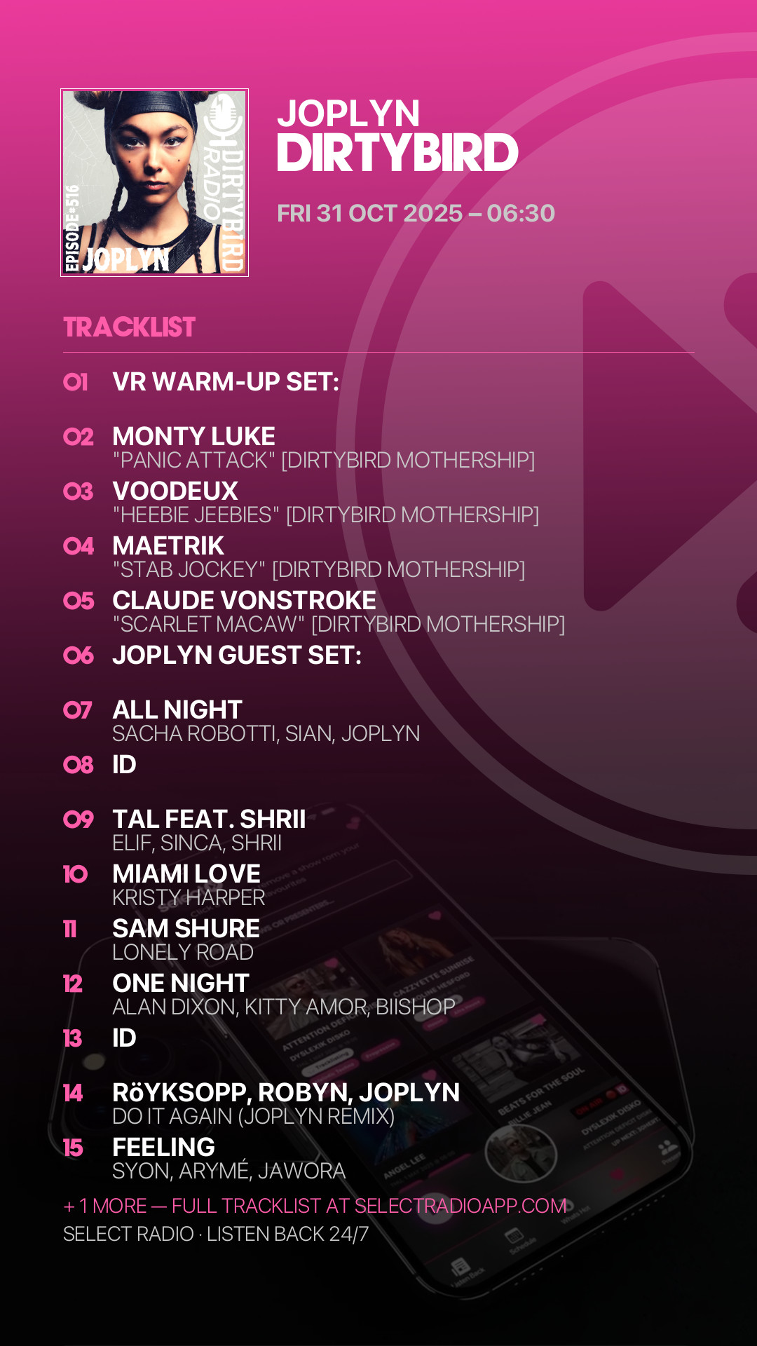 Tracklist Story Preview