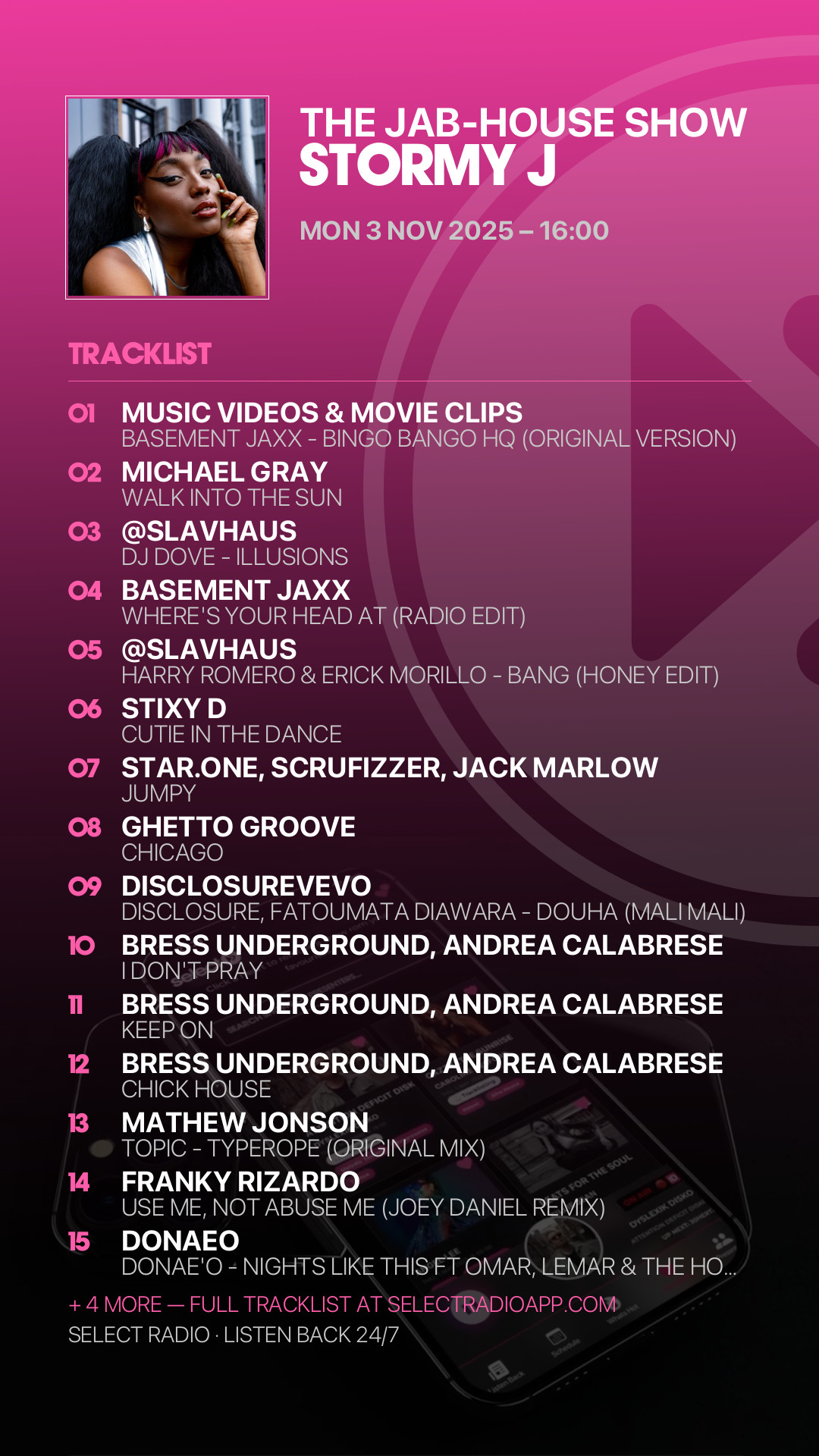 Tracklist Story Preview