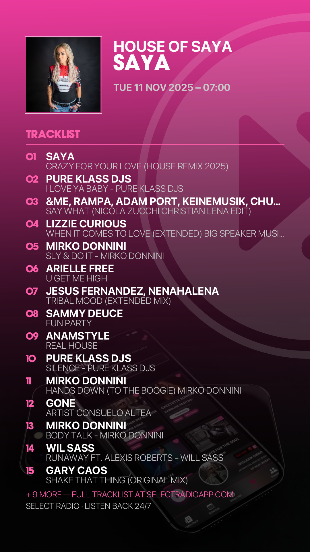 Tracklist Story Preview