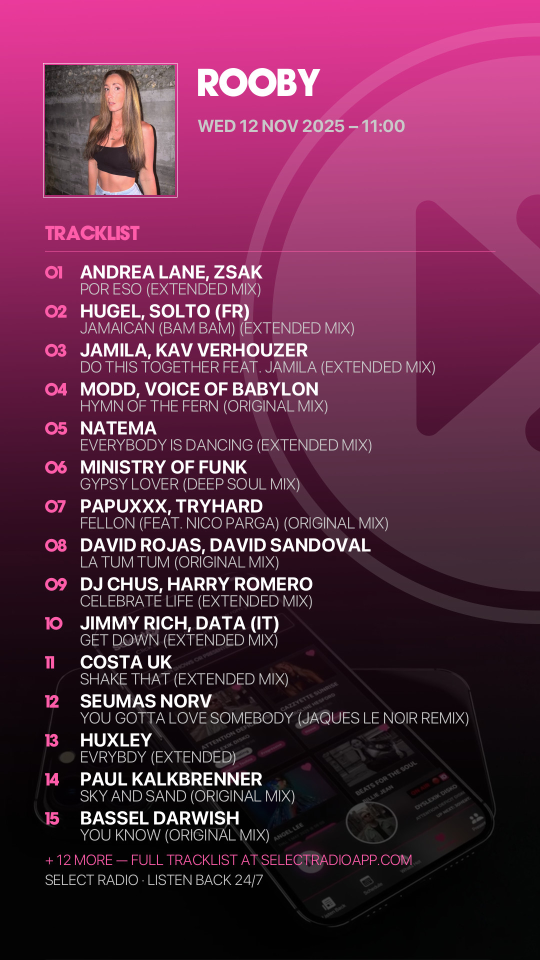 Tracklist Story Preview