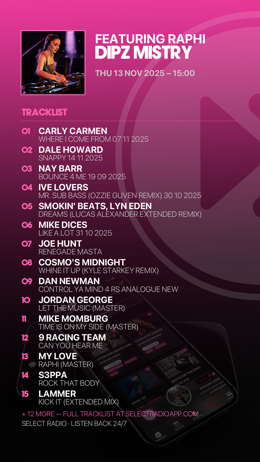 Tracklist Story Preview