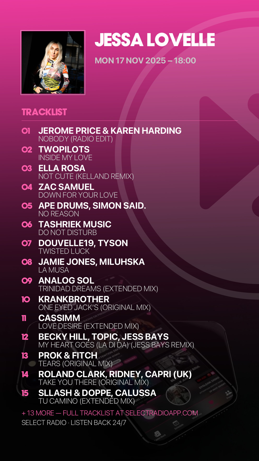 Tracklist Story Preview