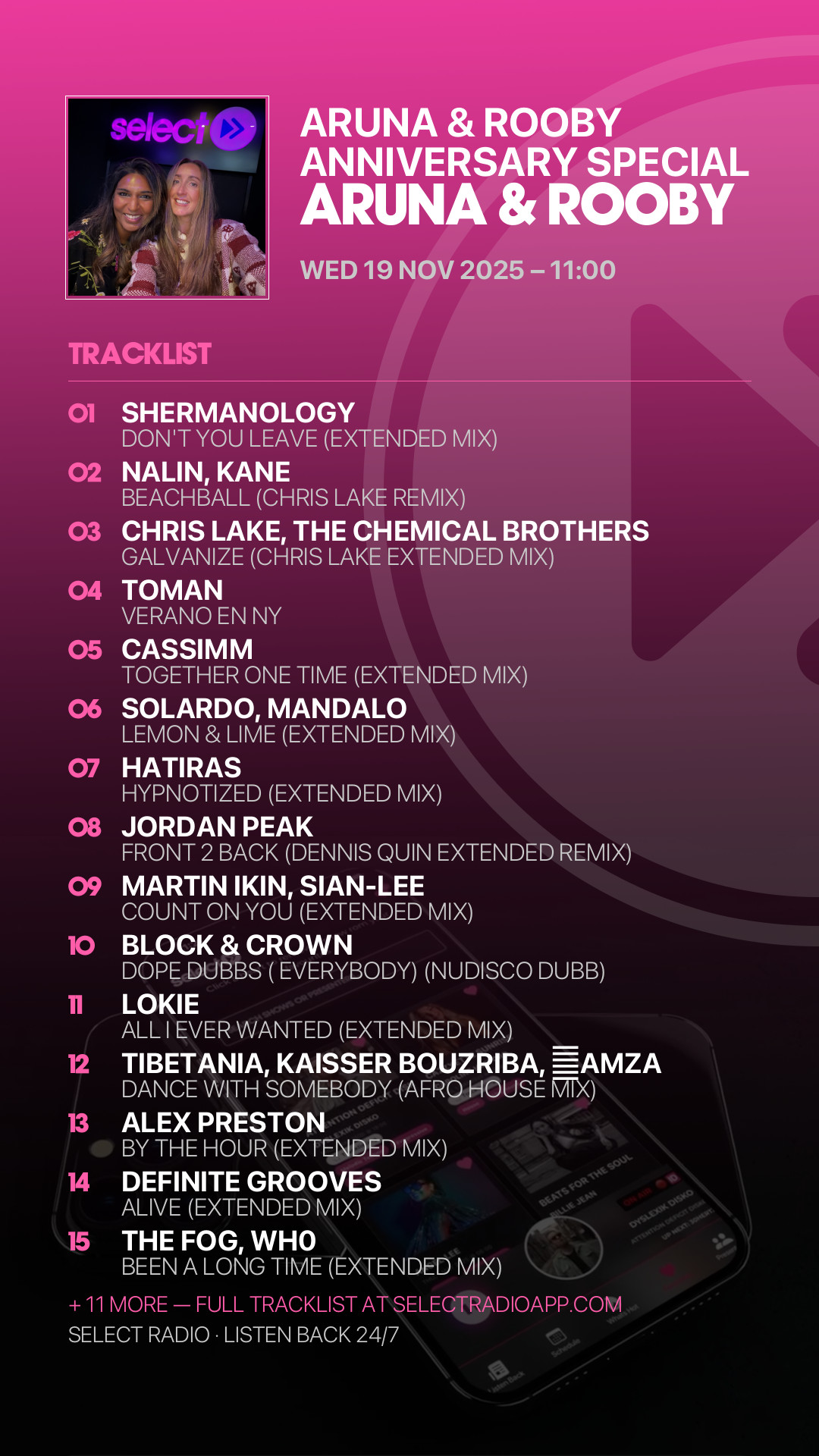 Tracklist Story Preview