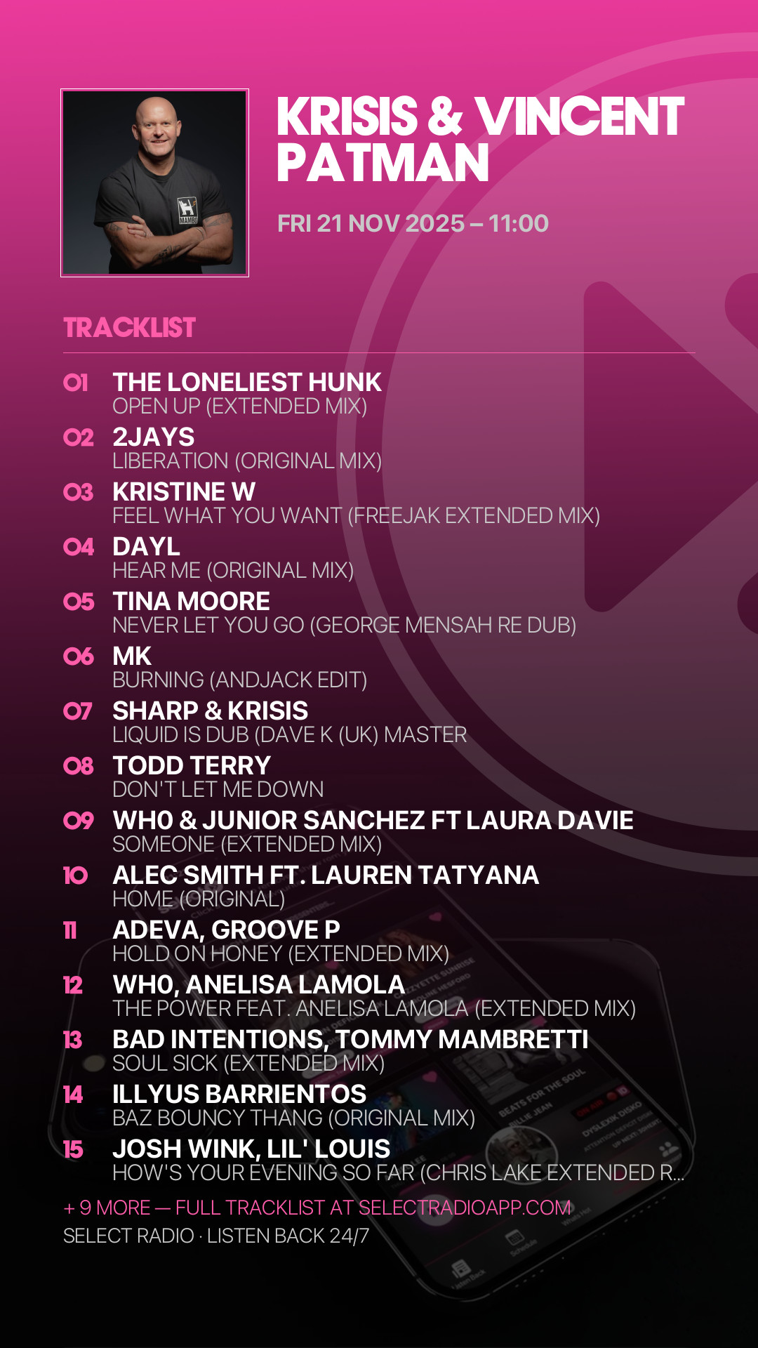 Tracklist Story Preview