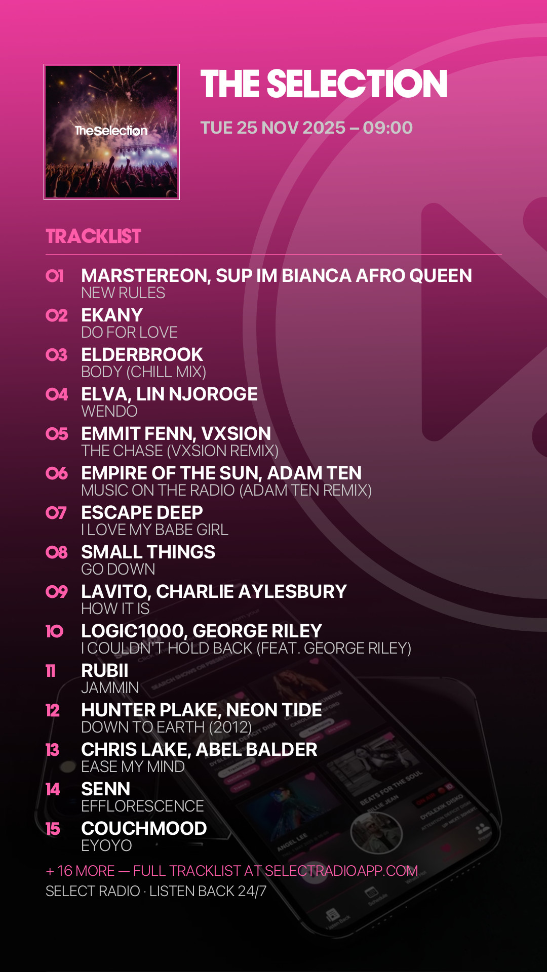 Tracklist Story Preview