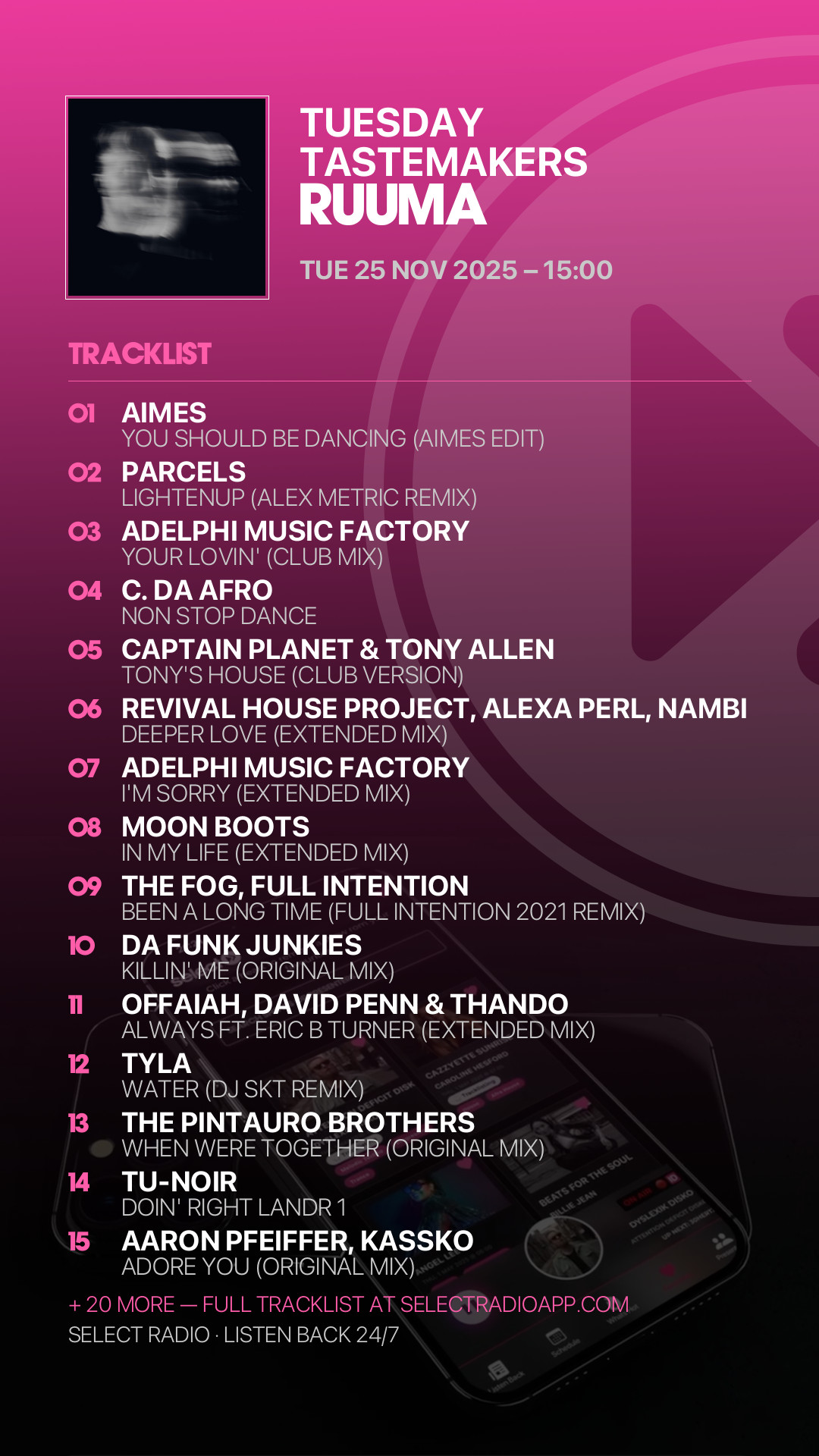 Tracklist Story Preview