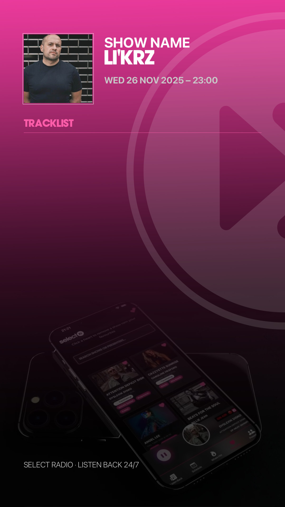 Tracklist Story Preview