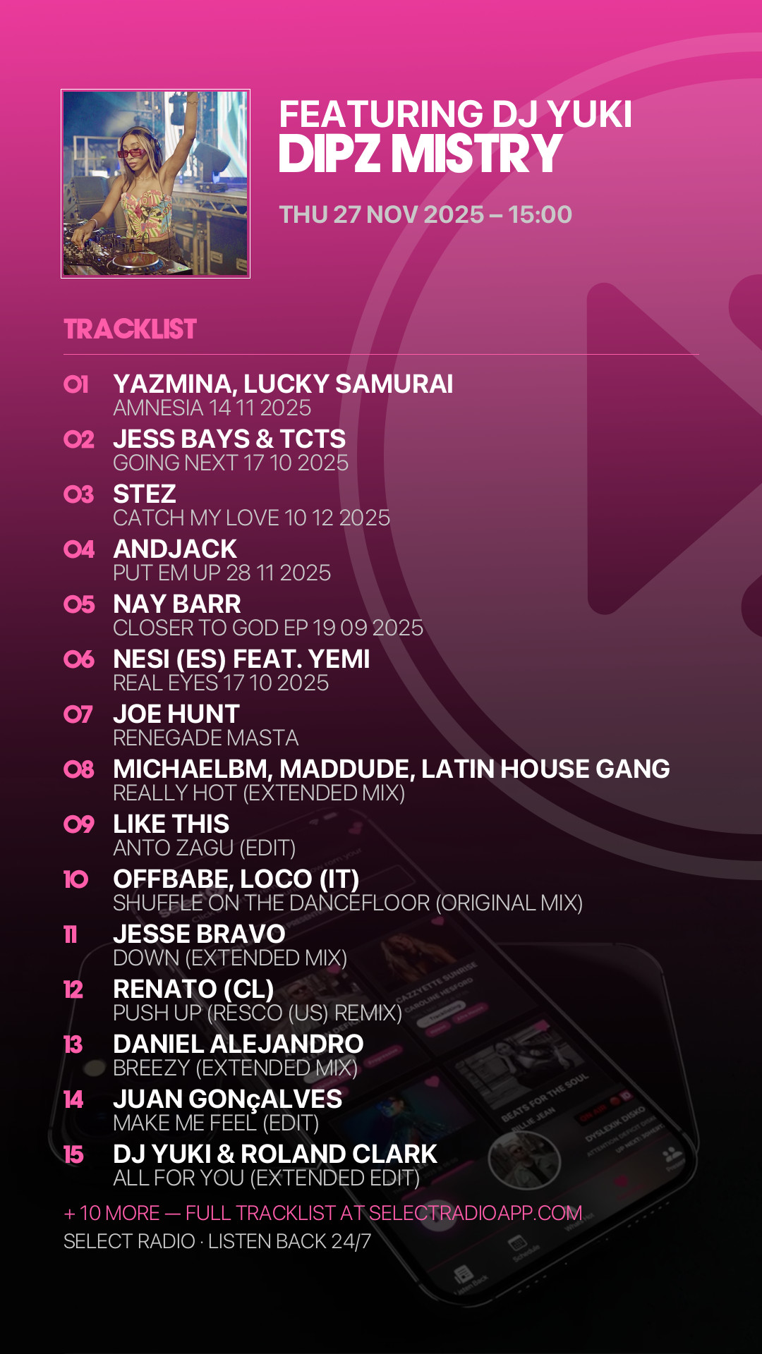 Tracklist Story Preview