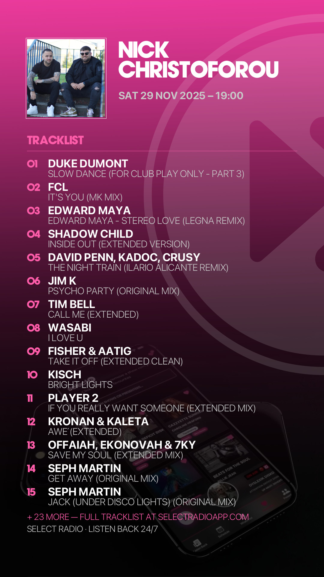 Tracklist Story Preview