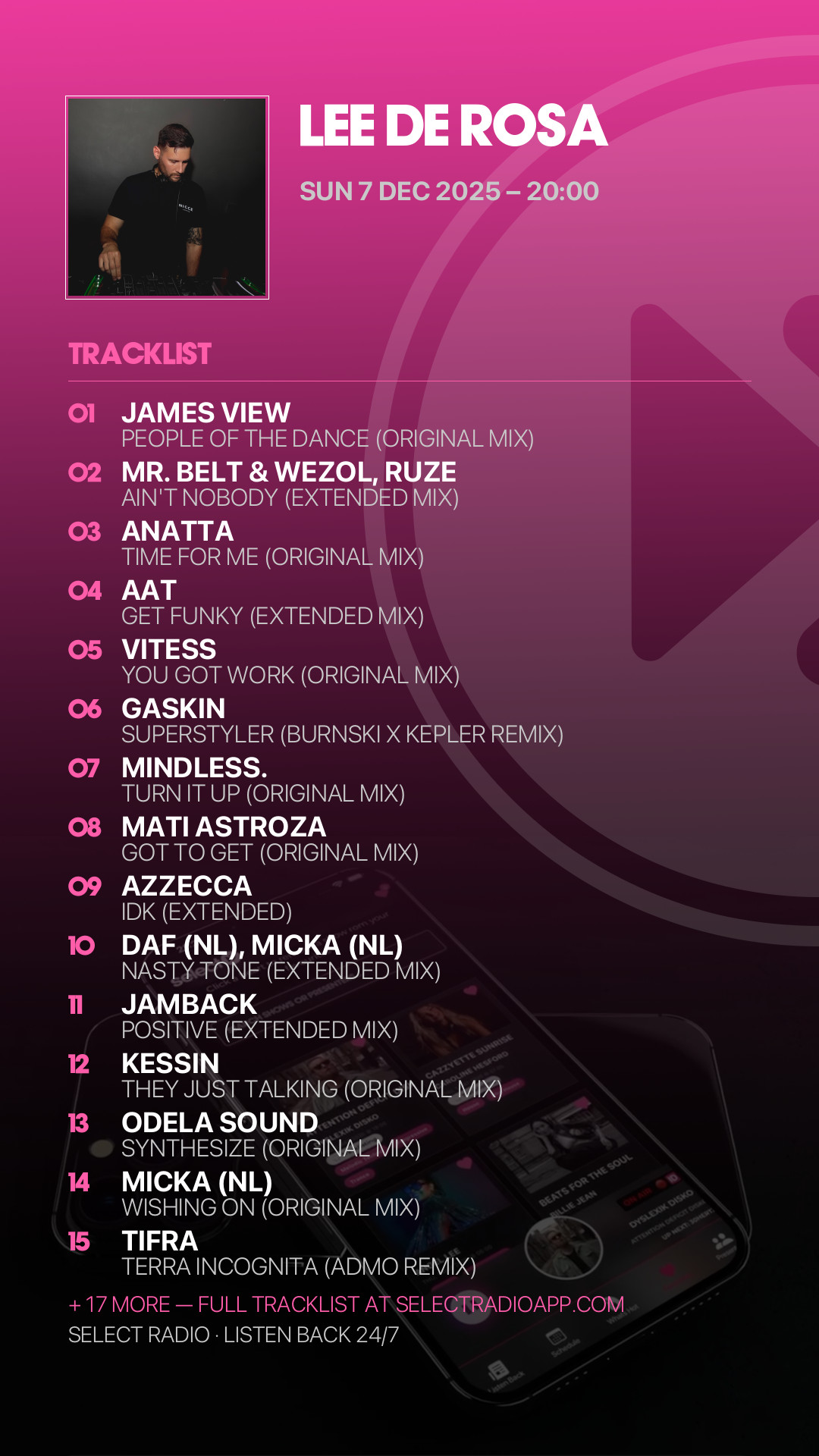 Tracklist Story Preview
