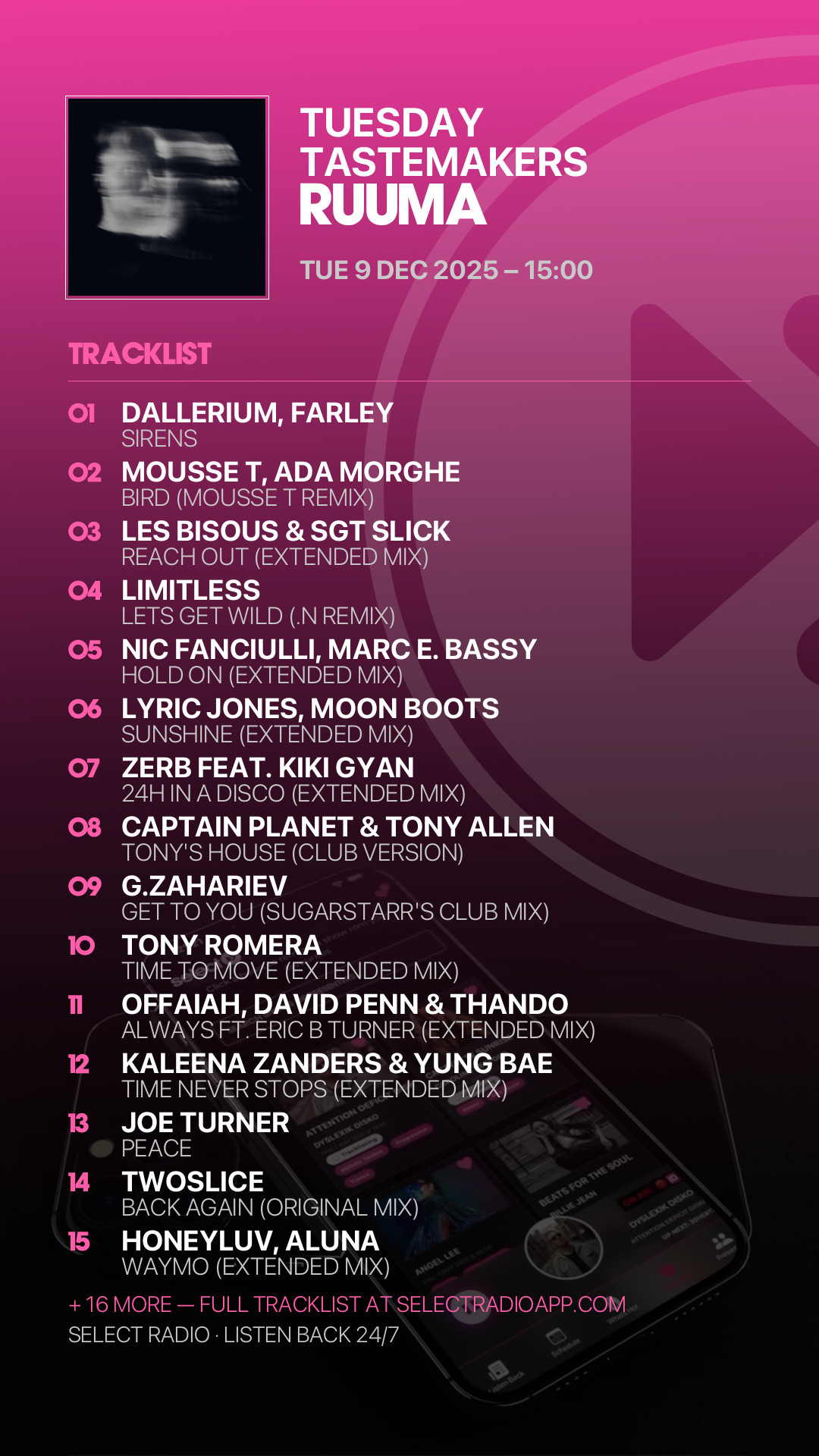 Tracklist Story Preview