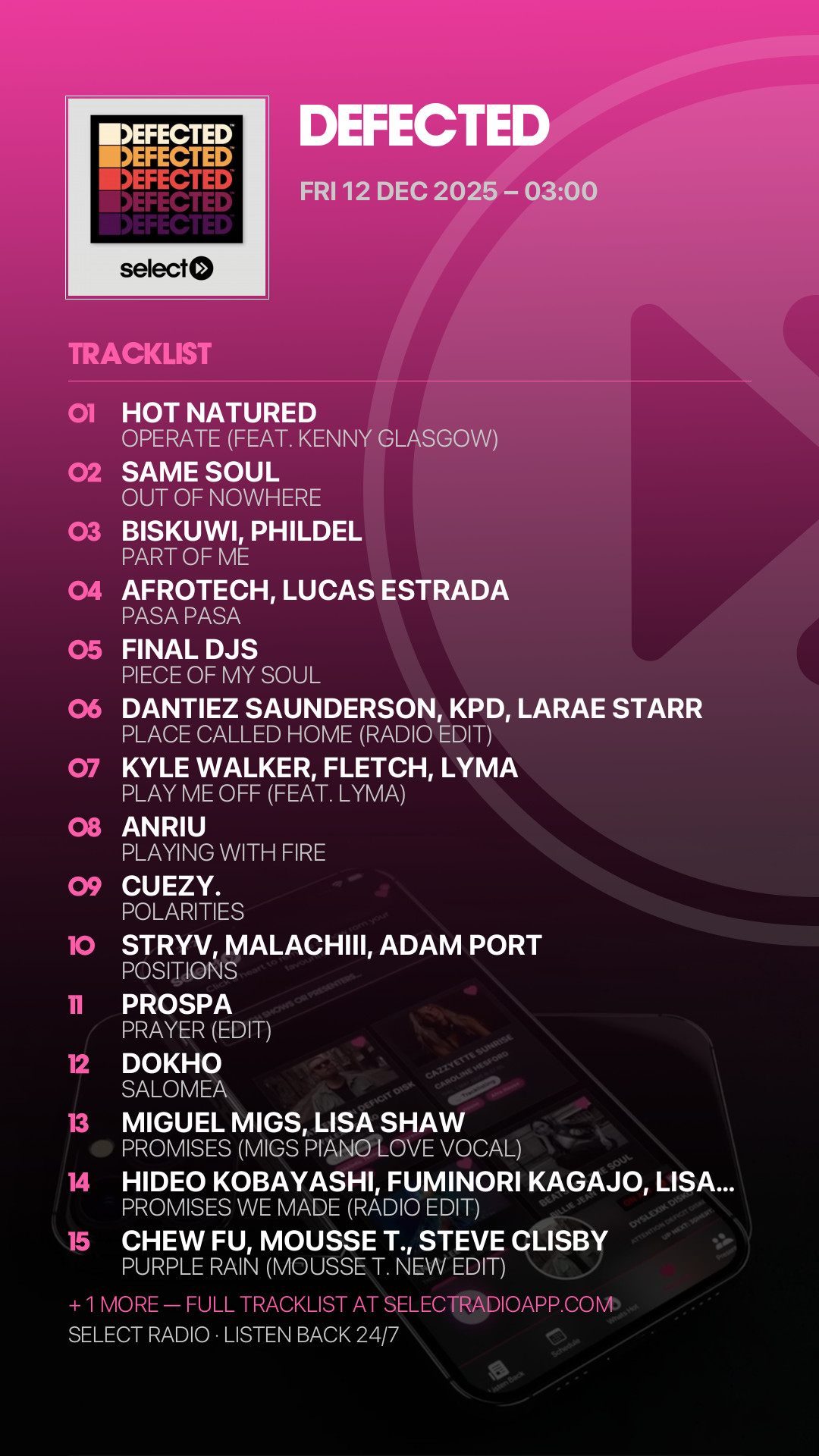 Tracklist Story Preview