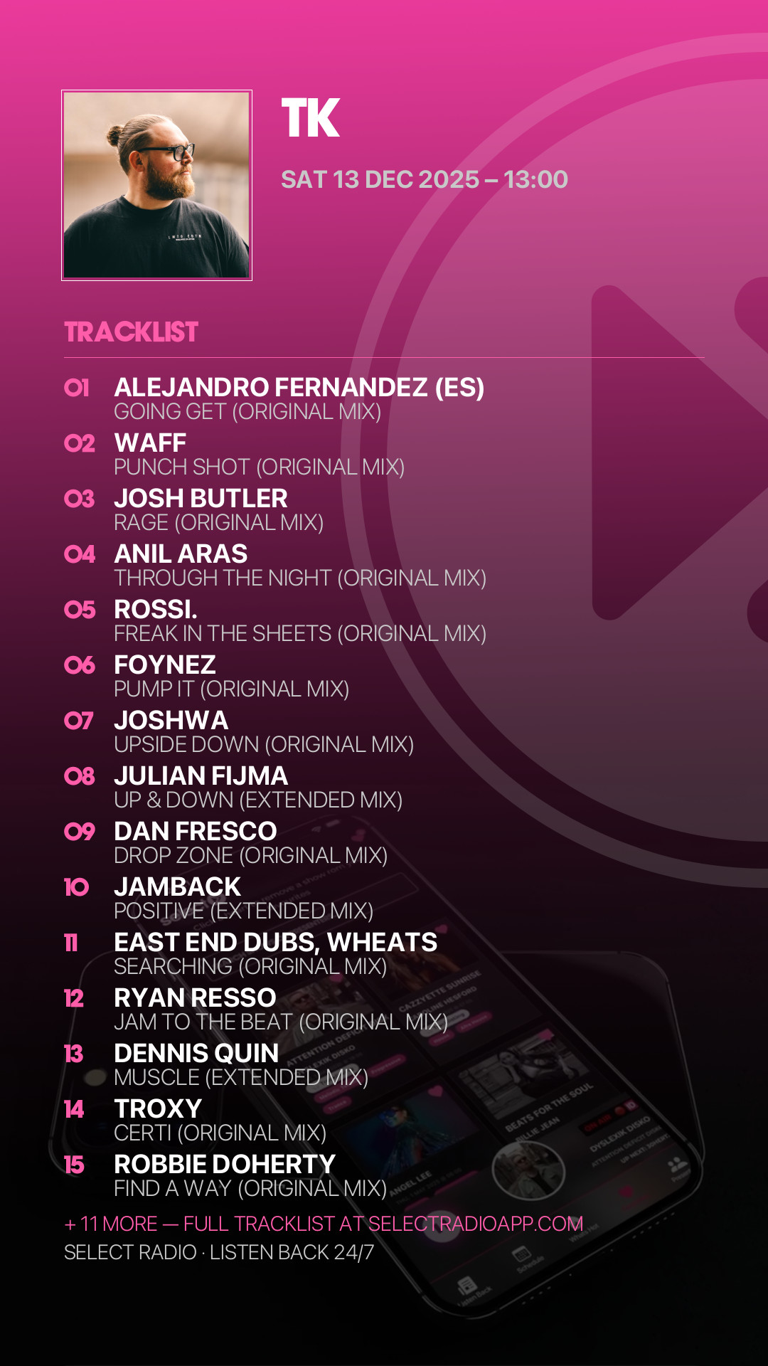 Tracklist Story Preview