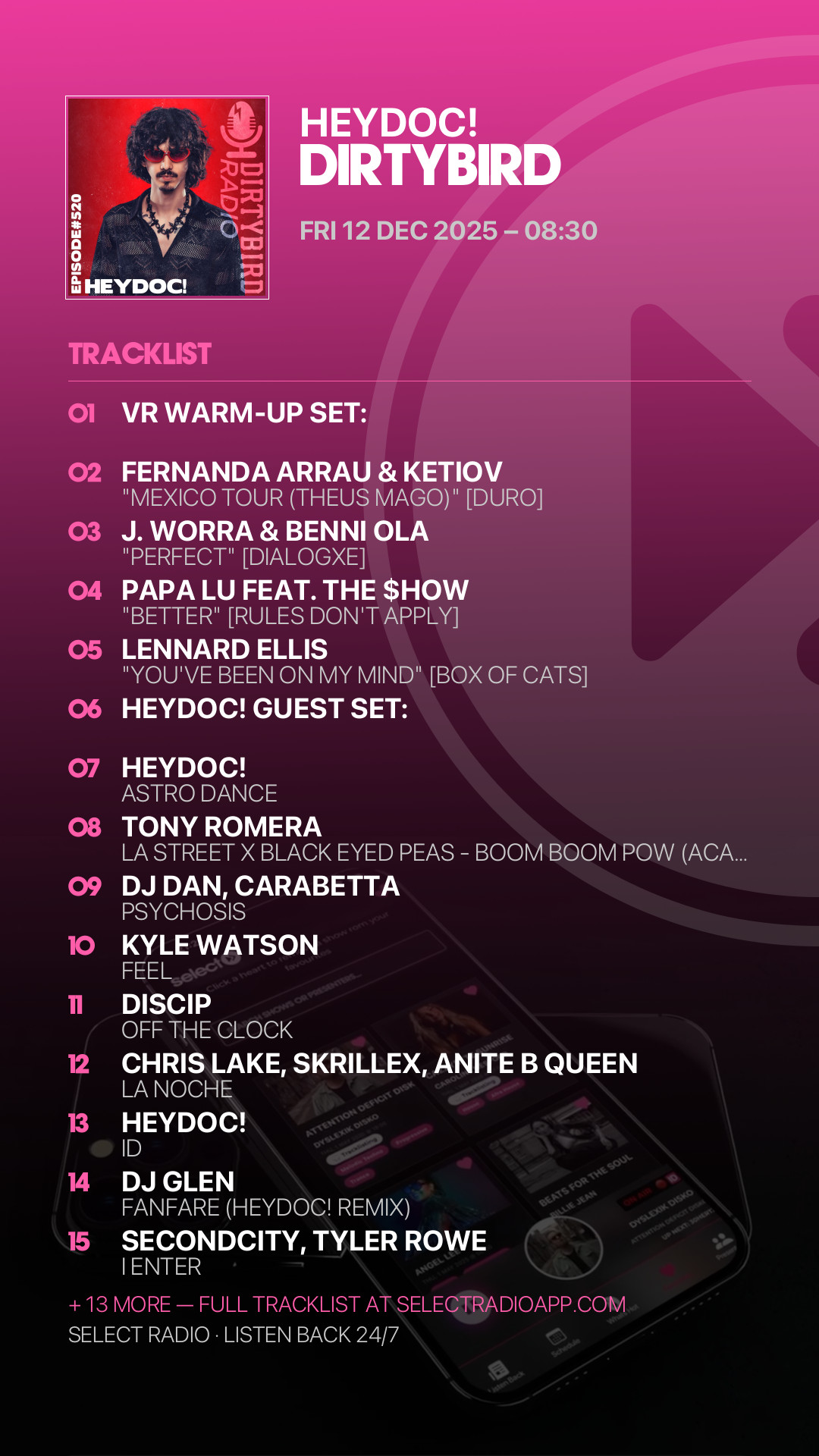 Tracklist Story Preview