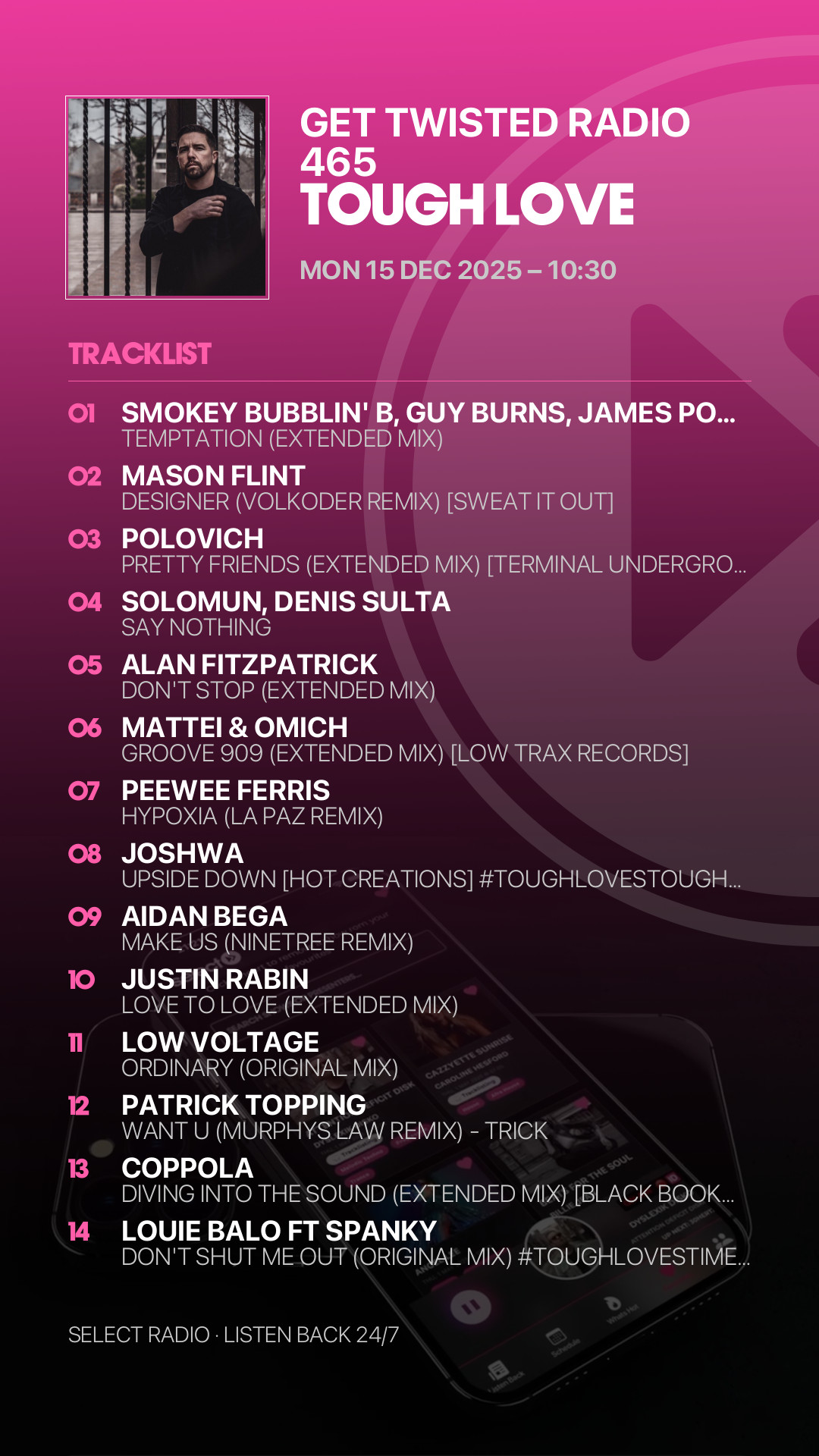 Tracklist Story Preview