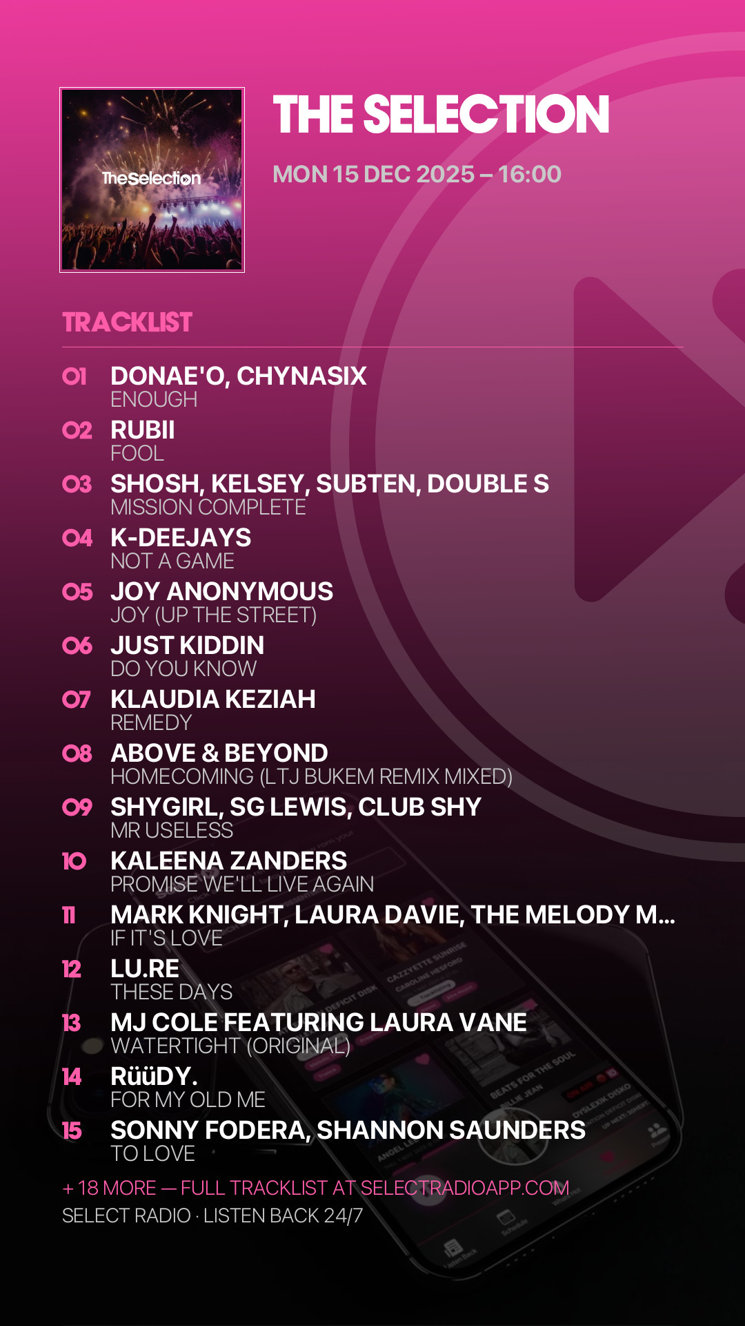 Tracklist Story Preview