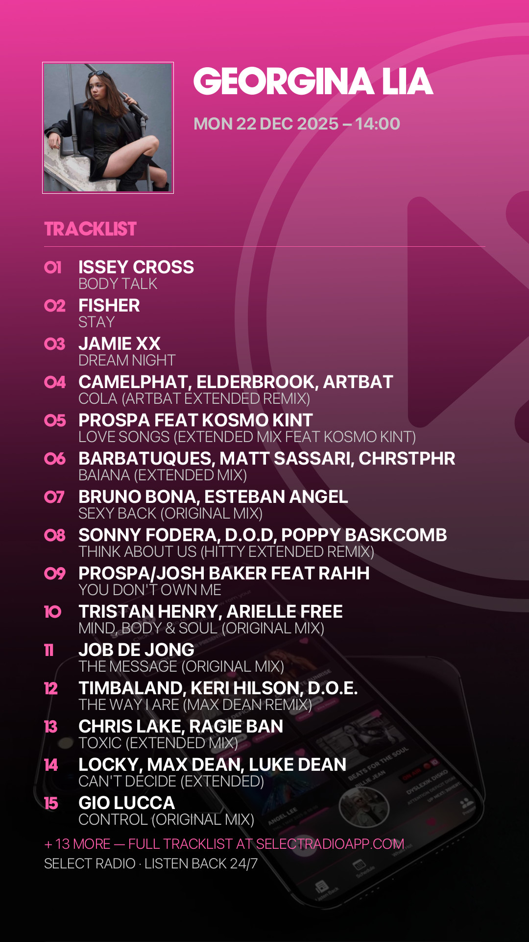 Tracklist Story Preview